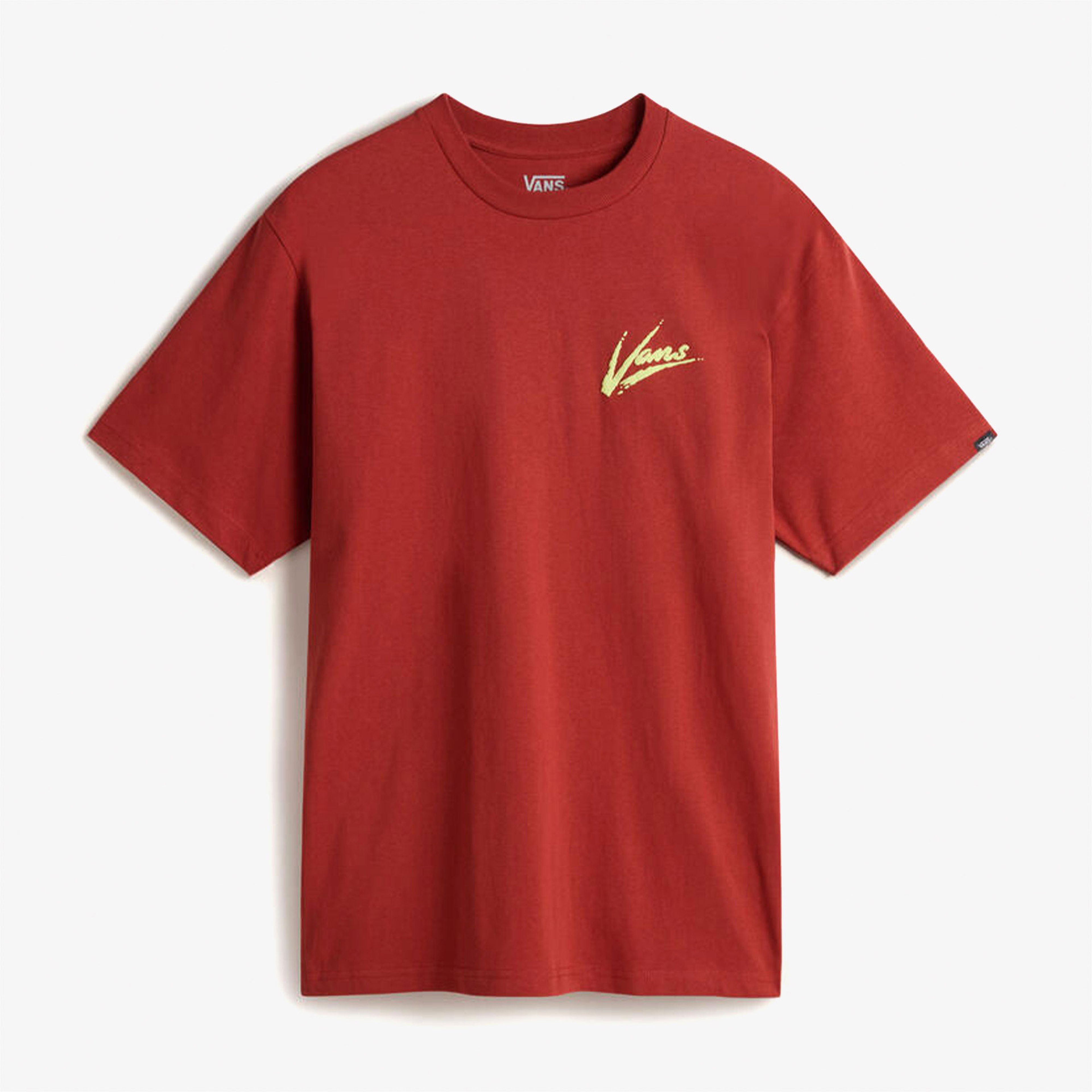 Vans Brush Script Loose Ss Erkek Kırmızı T-Shirt