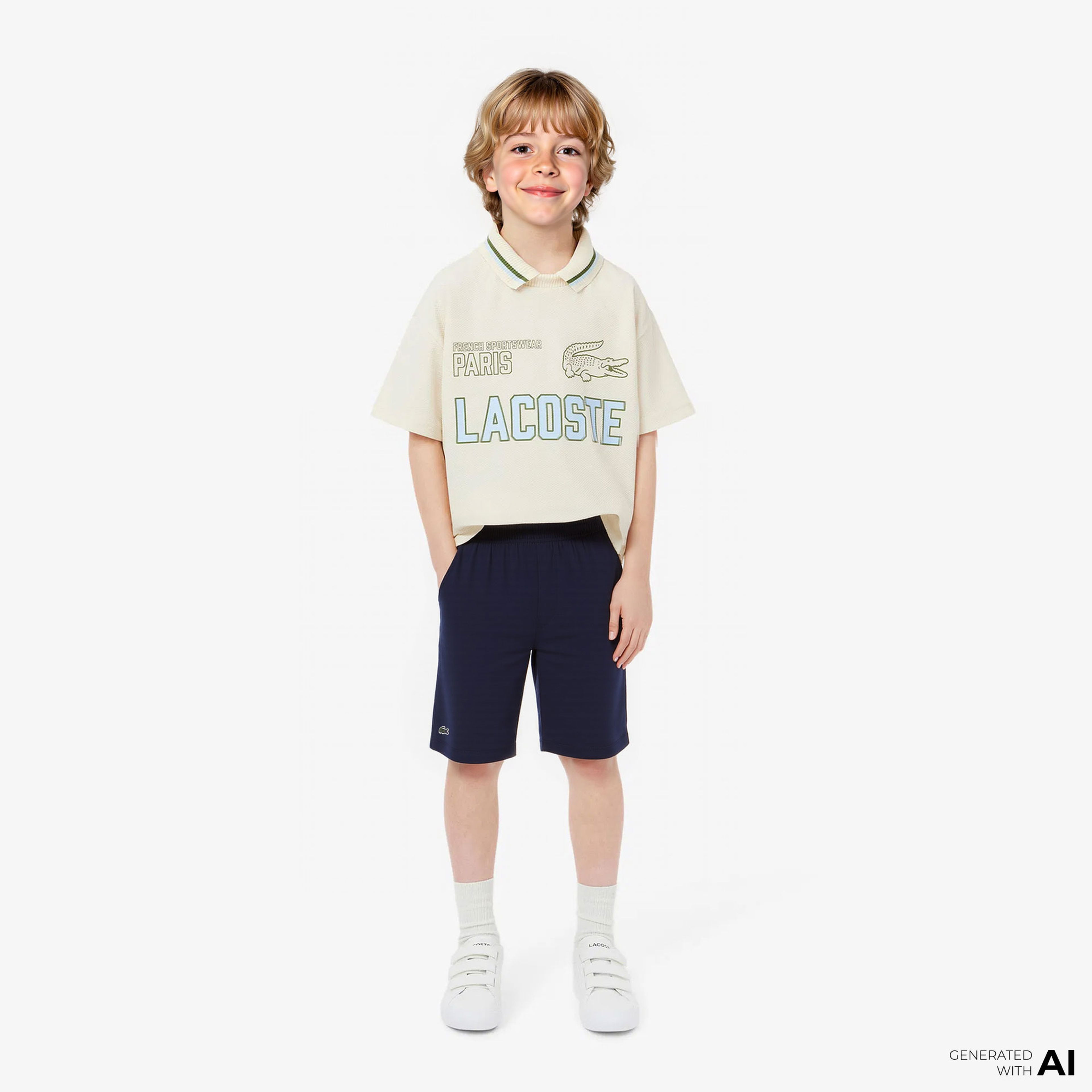 Lacoste Lightweight Gabardine Çocuk Lacivert Şort