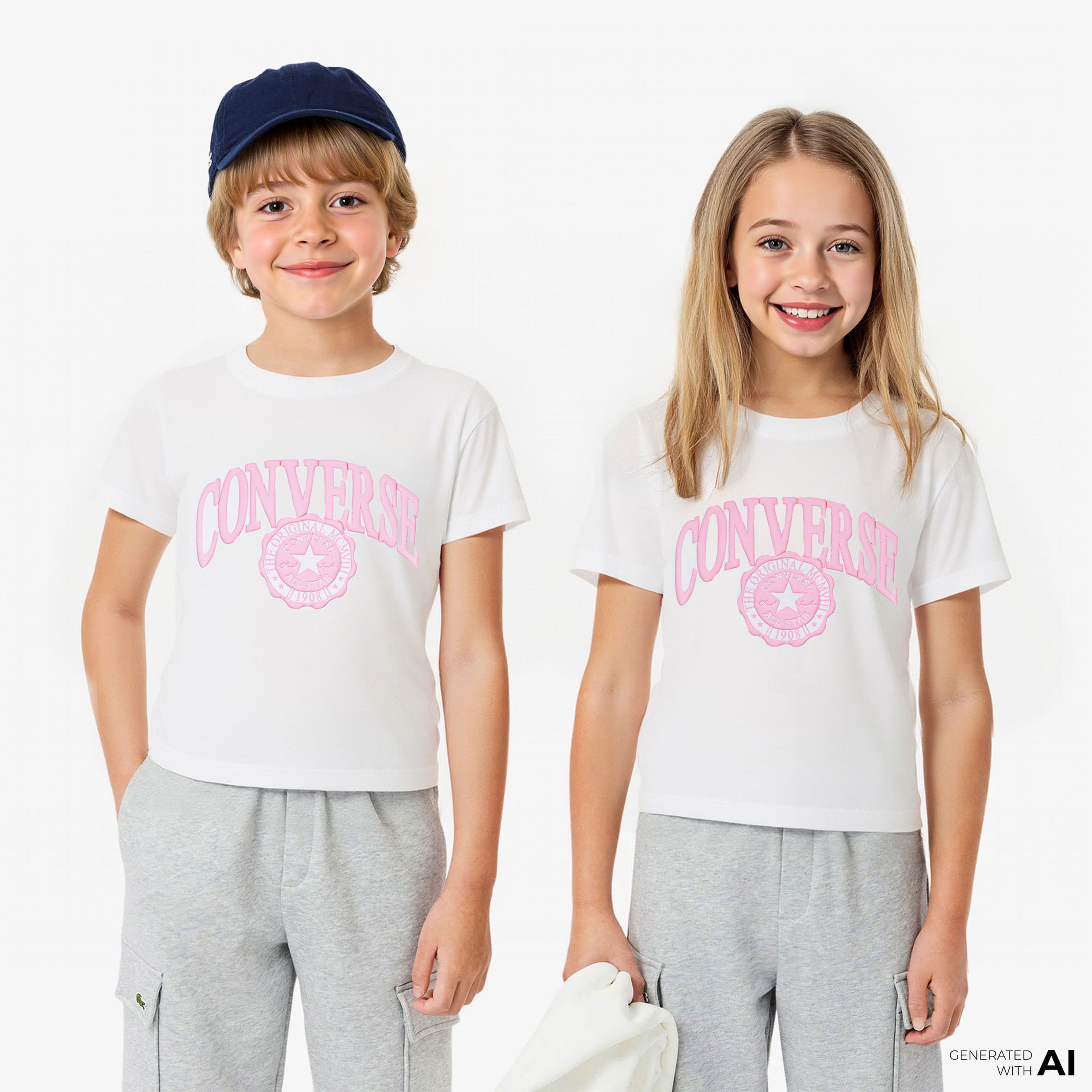 Converse Varsity Çocuk Beyaz T-Shirt