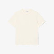 Lacoste Print Cotton Kadın Bej T-Shirt