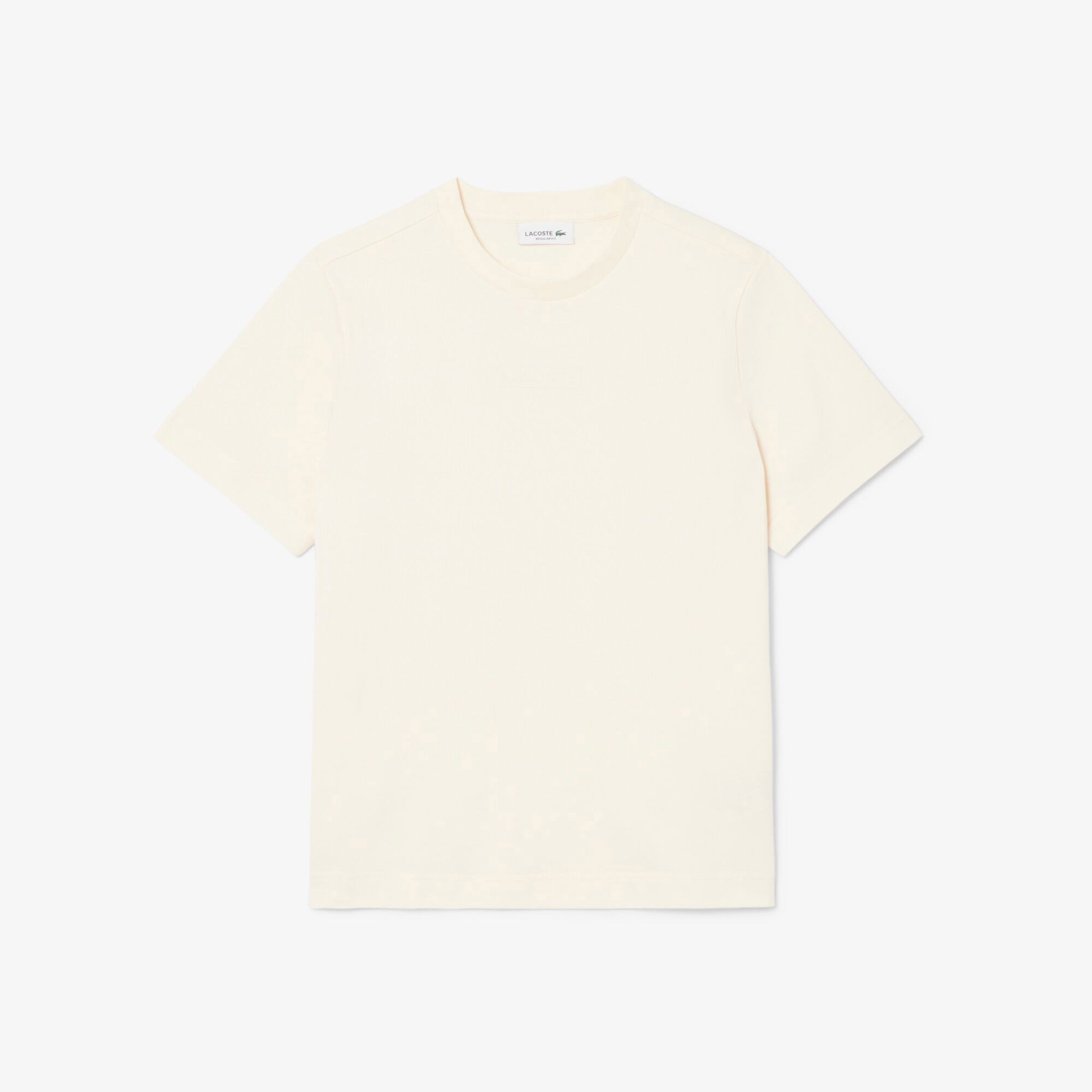 Lacoste Print Cotton Kadın Bej T-Shirt