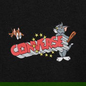 Converse X Tom & Jerry Unisex Siyah T-Shirt