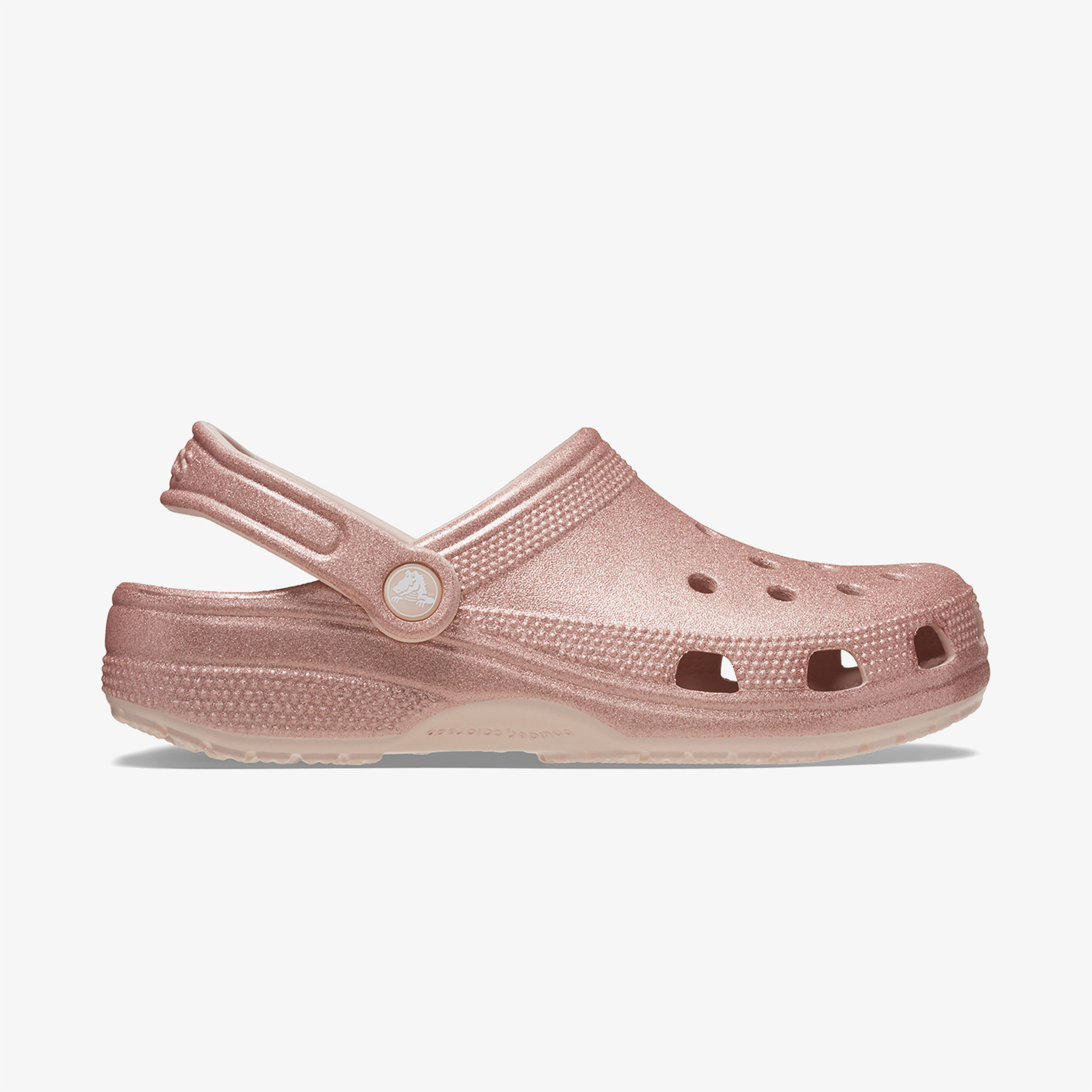 Crocs Classic Glitter Clog Unisex Gri Terlik