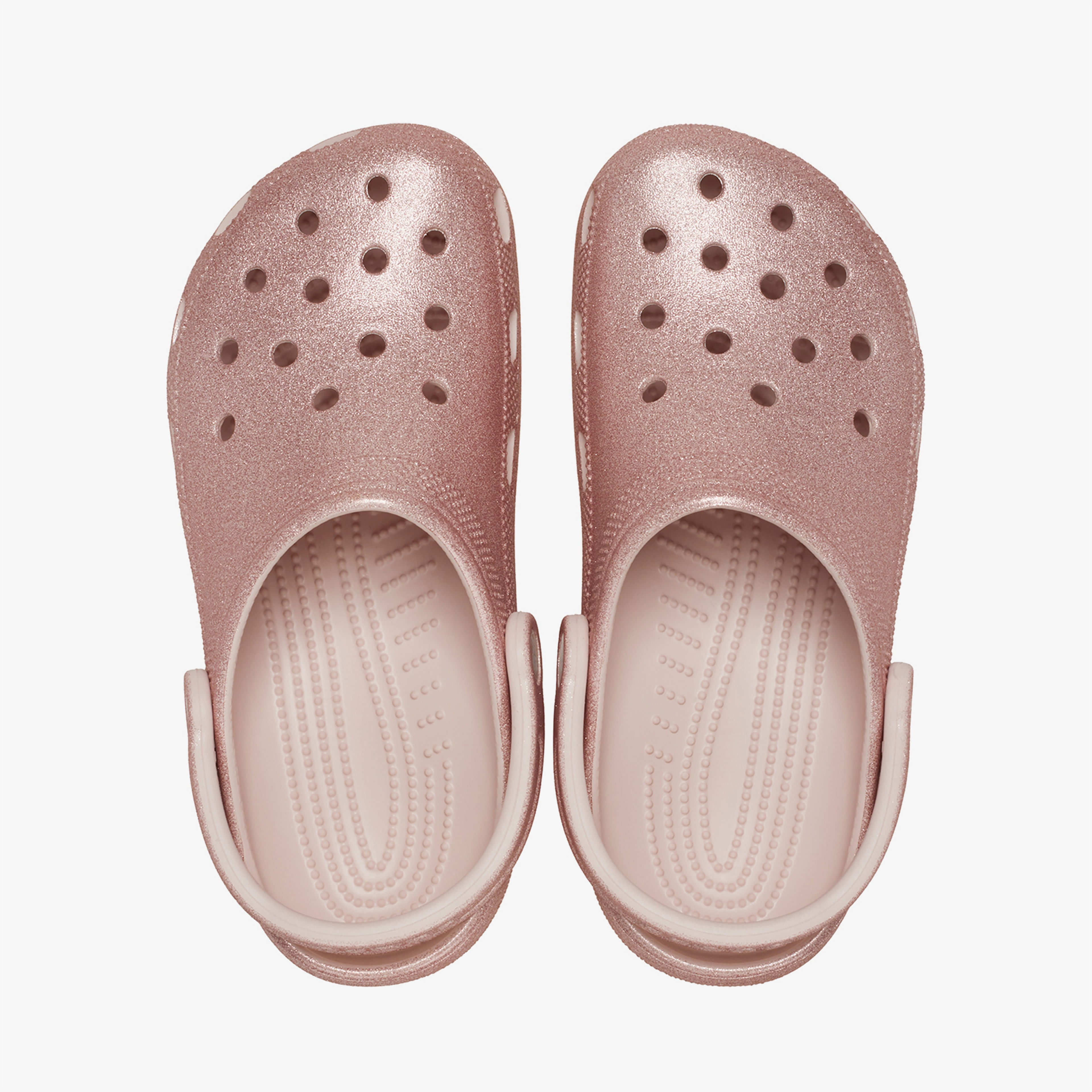 Crocs Classic Glitter Clog Unisex Gri Terlik