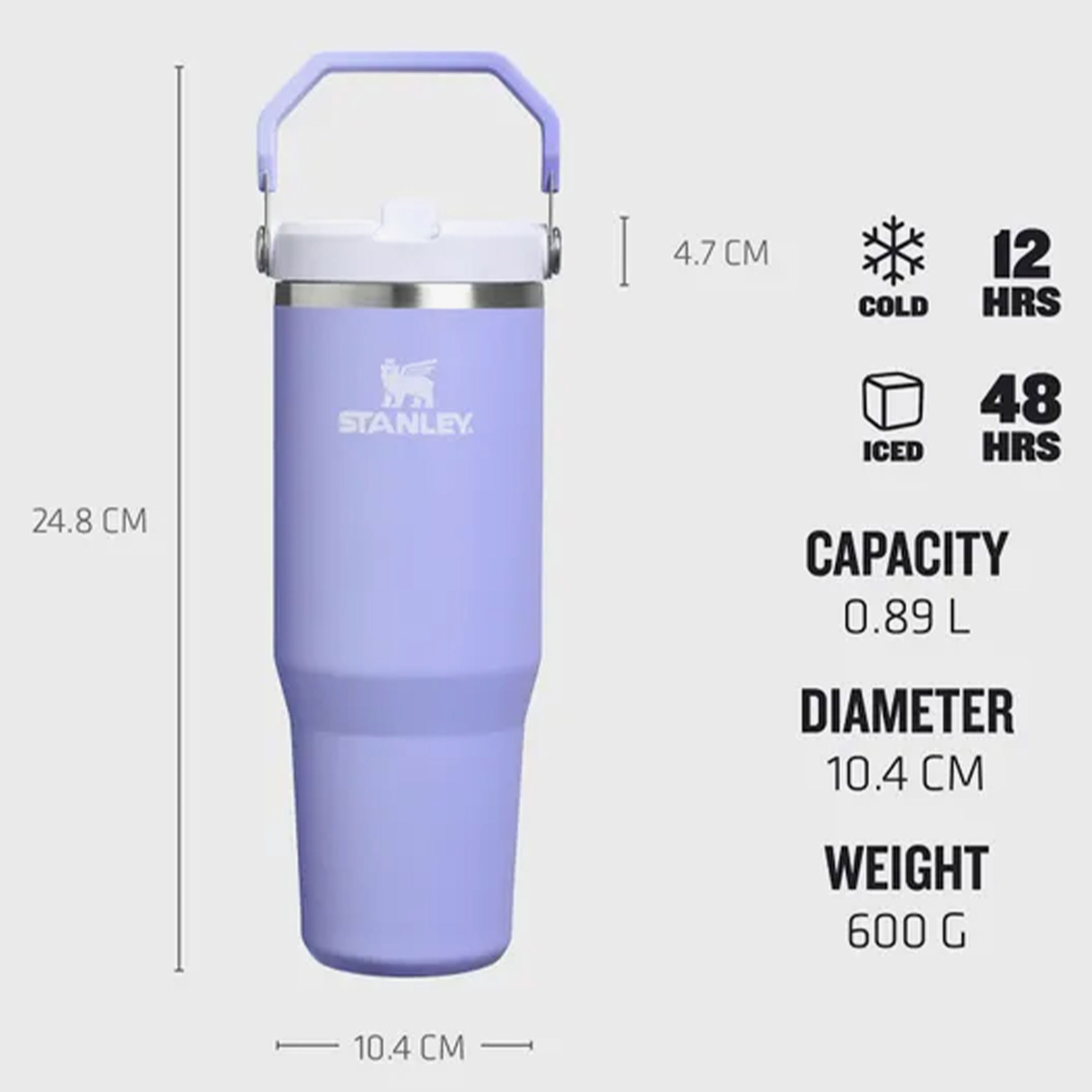 Stanley The IceFlow Flip Straw 2.0 Tumbler 0.89L Unisex Mor Termos