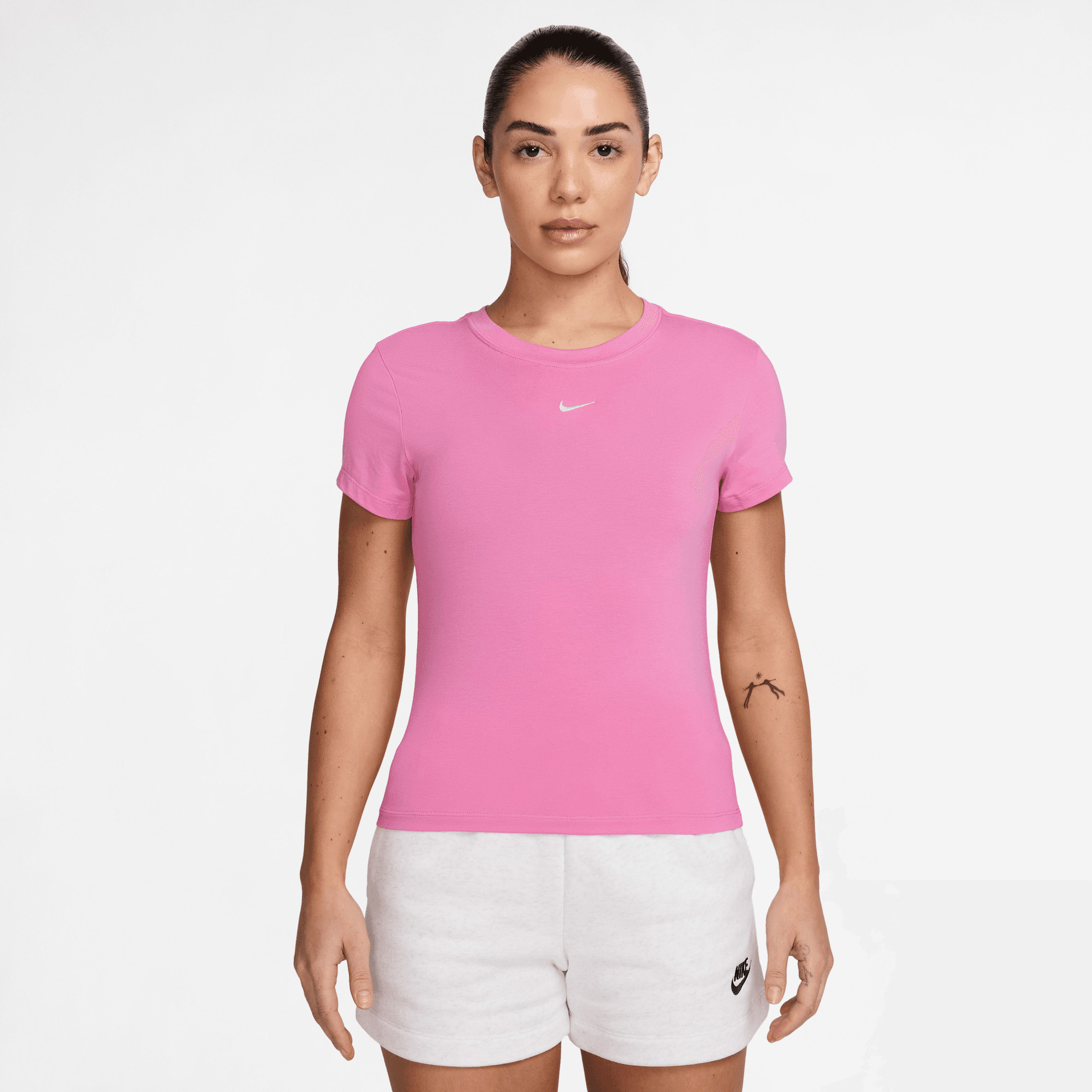 Nike Sportswear Chill Knit Kadın Pembe T-Shirt