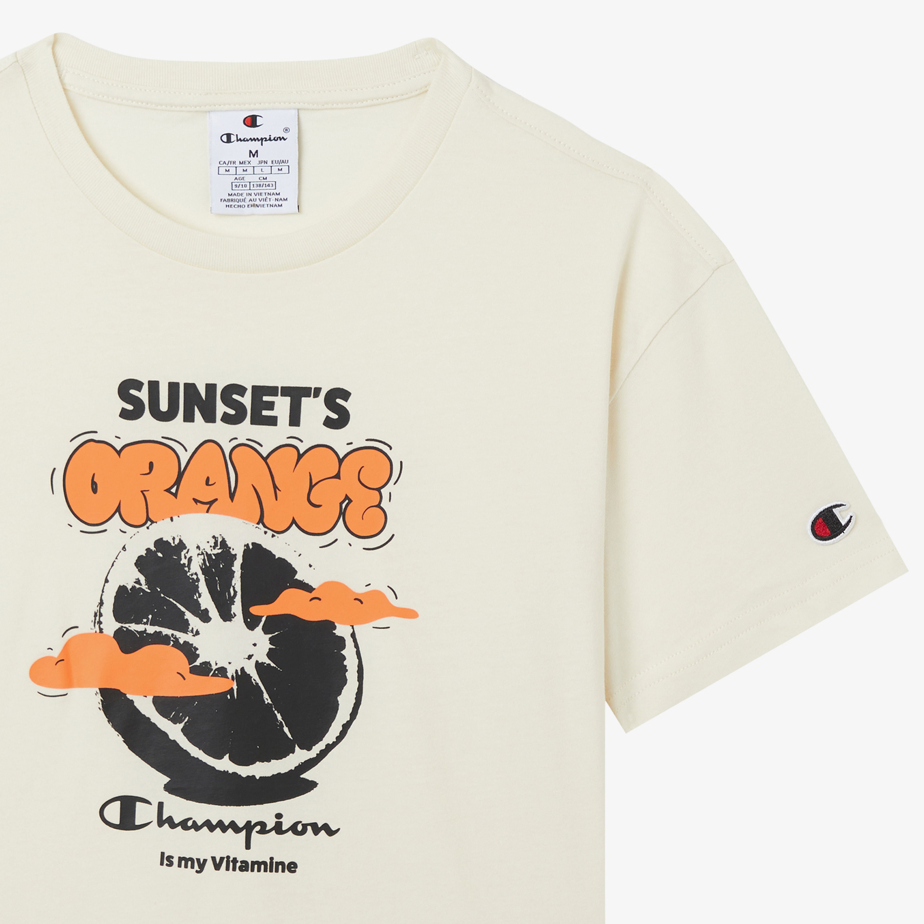 Champion Crewneck Çocuk Beyaz T-Shirt