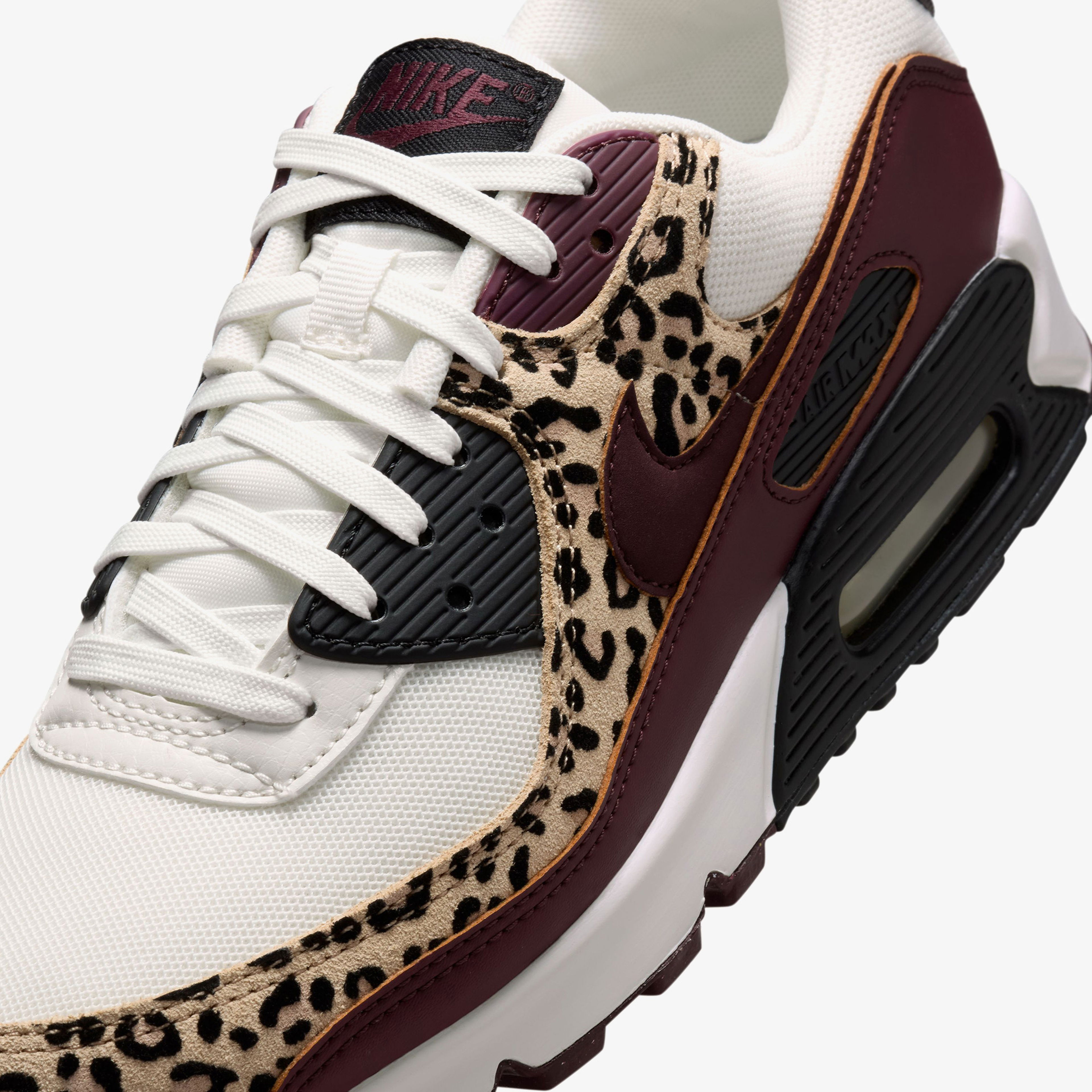 Nike Air Max 90 Leopar Desenli Kadın Kahverengi Spor Ayakkabı