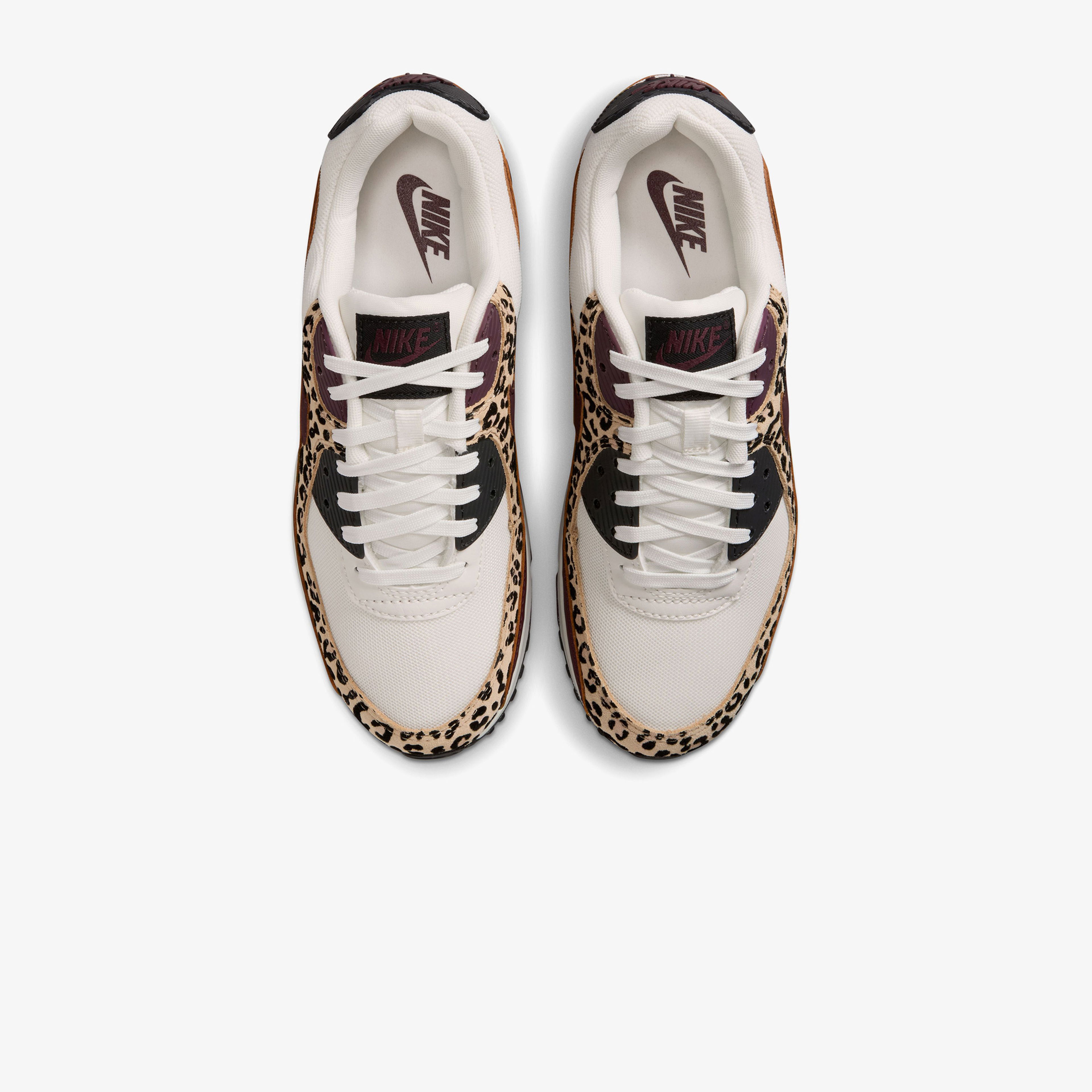 Nike Air Max 90 Leopar Desenli Kadın Kahverengi Spor Ayakkabı
