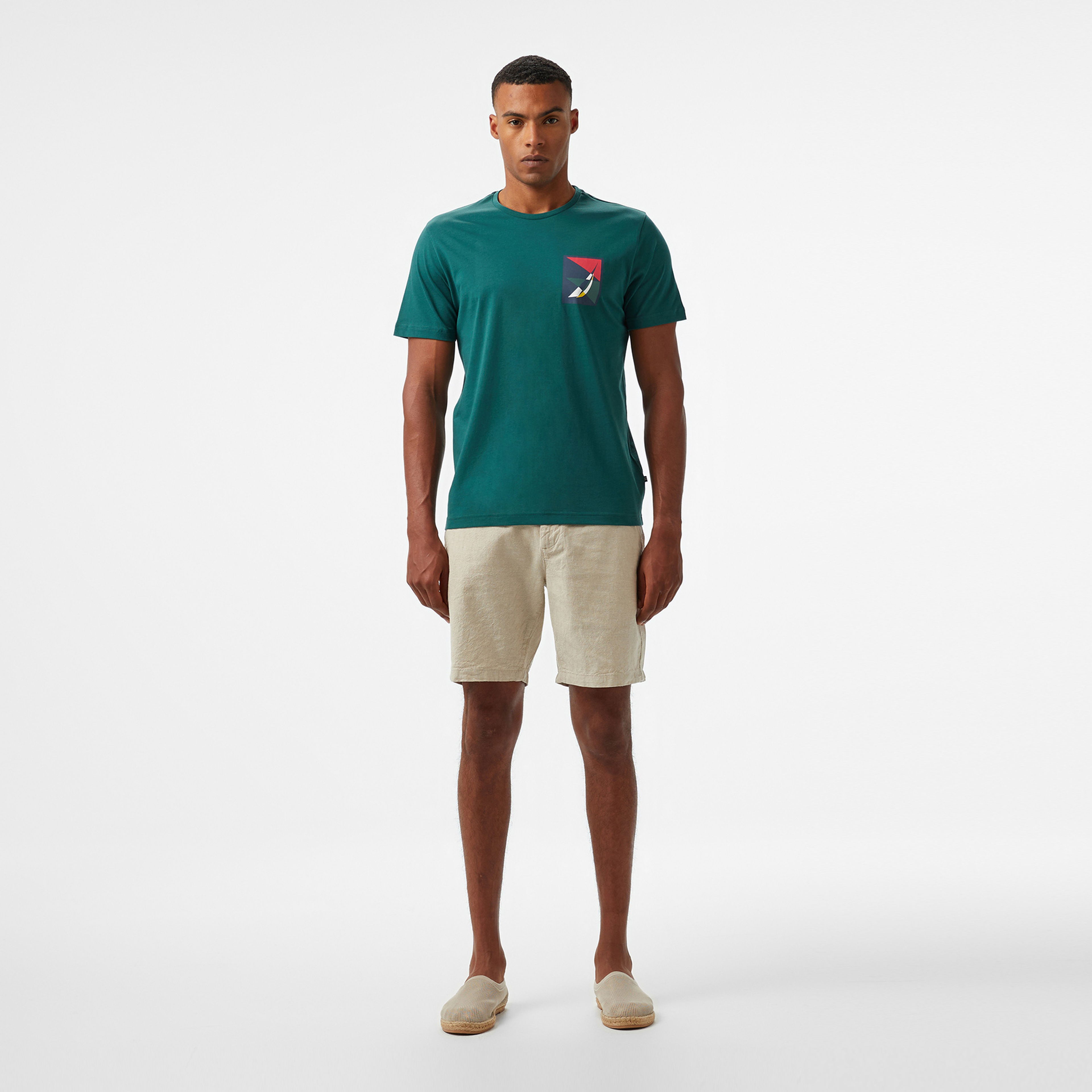 Nautica Erkek Yeşil Regular Fit T-Shirt