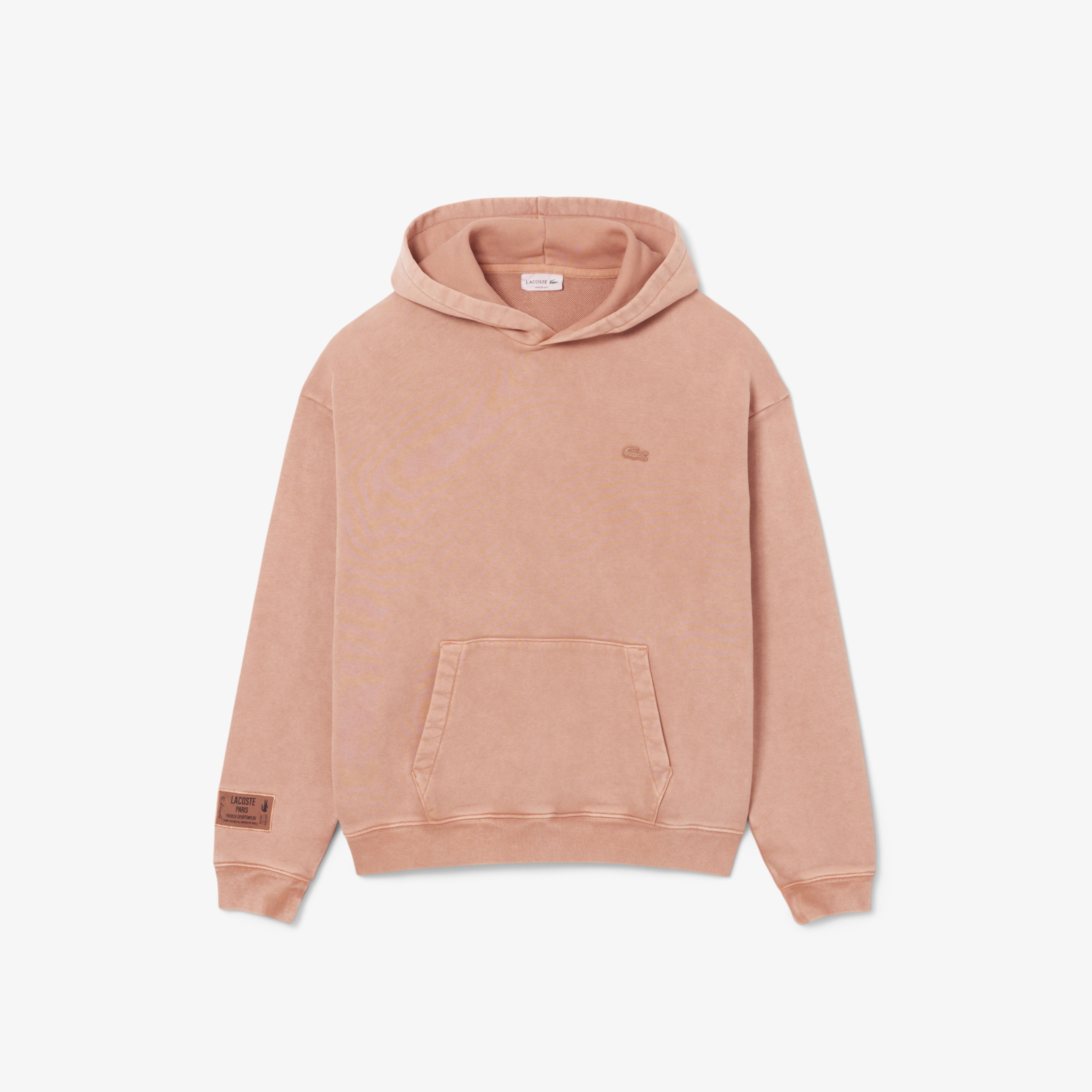 Lacoste Erkek Loose Fit Kapüşonlu Kahverengi Sweatshirt