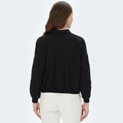 Nautica Kadın Siyah Oversize Sweatshirt