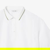 Lacoste Kadın Oversize Fit Kısa Kollu Beyaz Polo