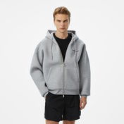 Les Benjamins 401 Zipped Unisex Gri Sweatshirt