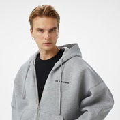 Les Benjamins 401 Zipped Unisex Gri Sweatshirt