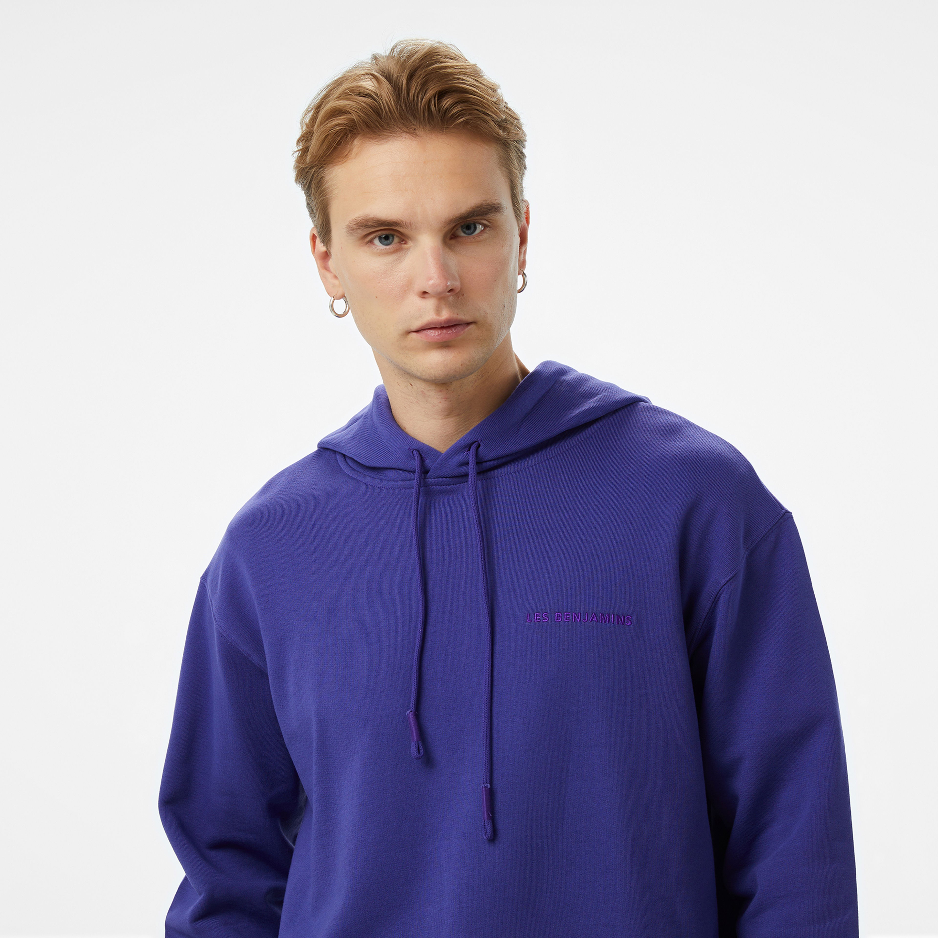 Les Benjamins Erkek Bordo Hoodie