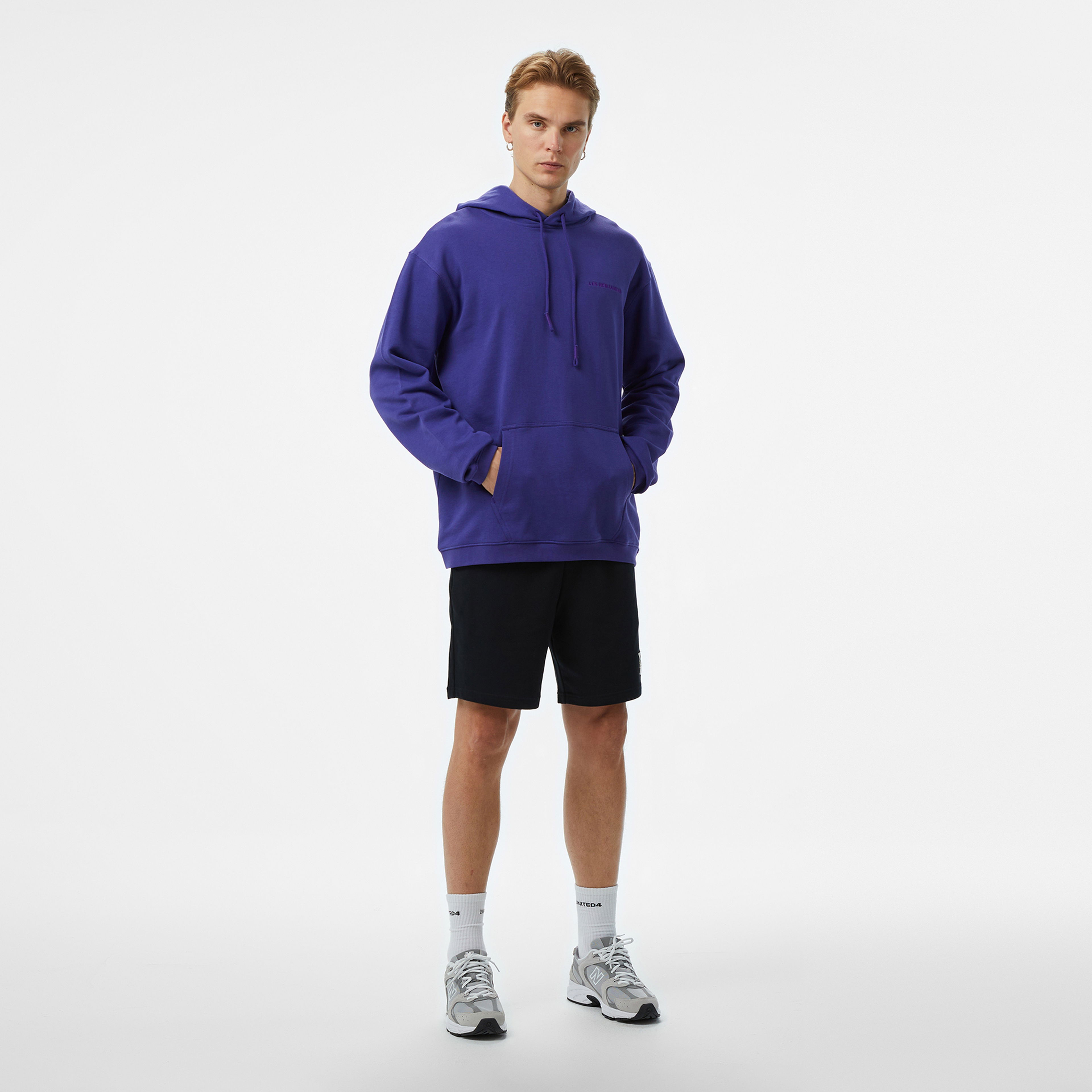 Les Benjamins Erkek Bordo Hoodie