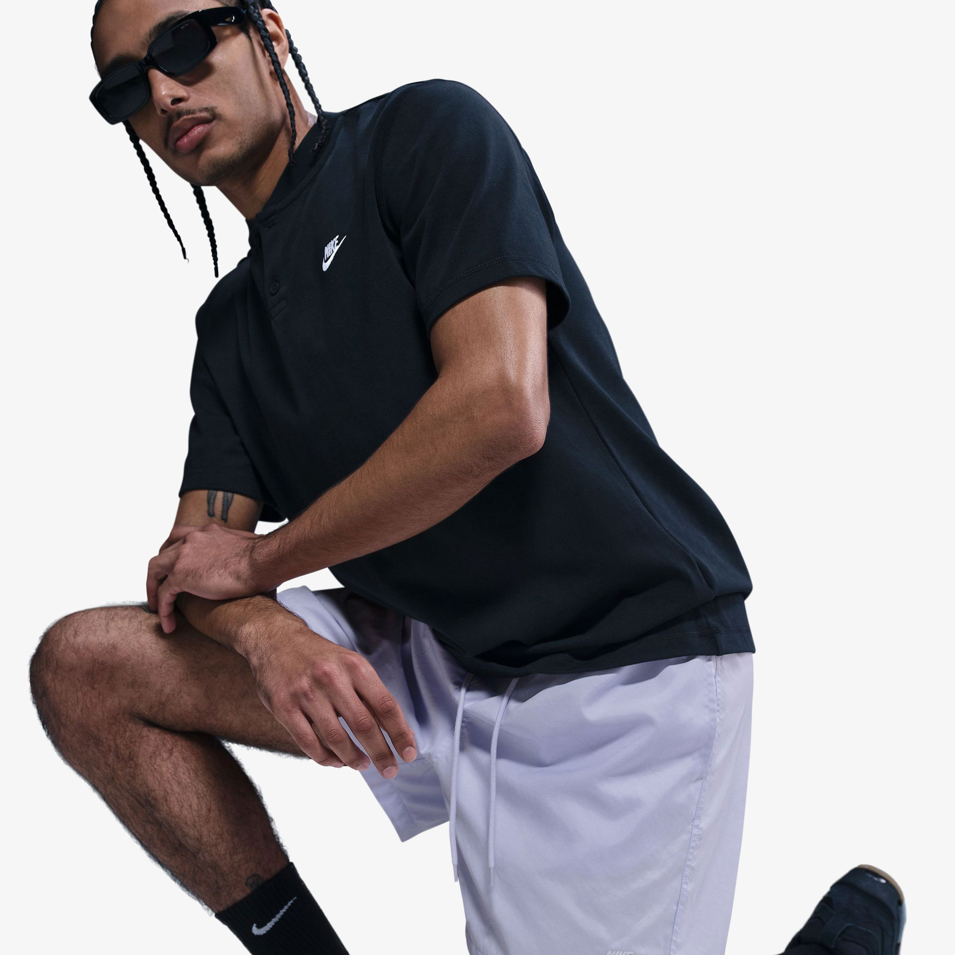 Nike Club Woven Flow Erkek Mor Şort