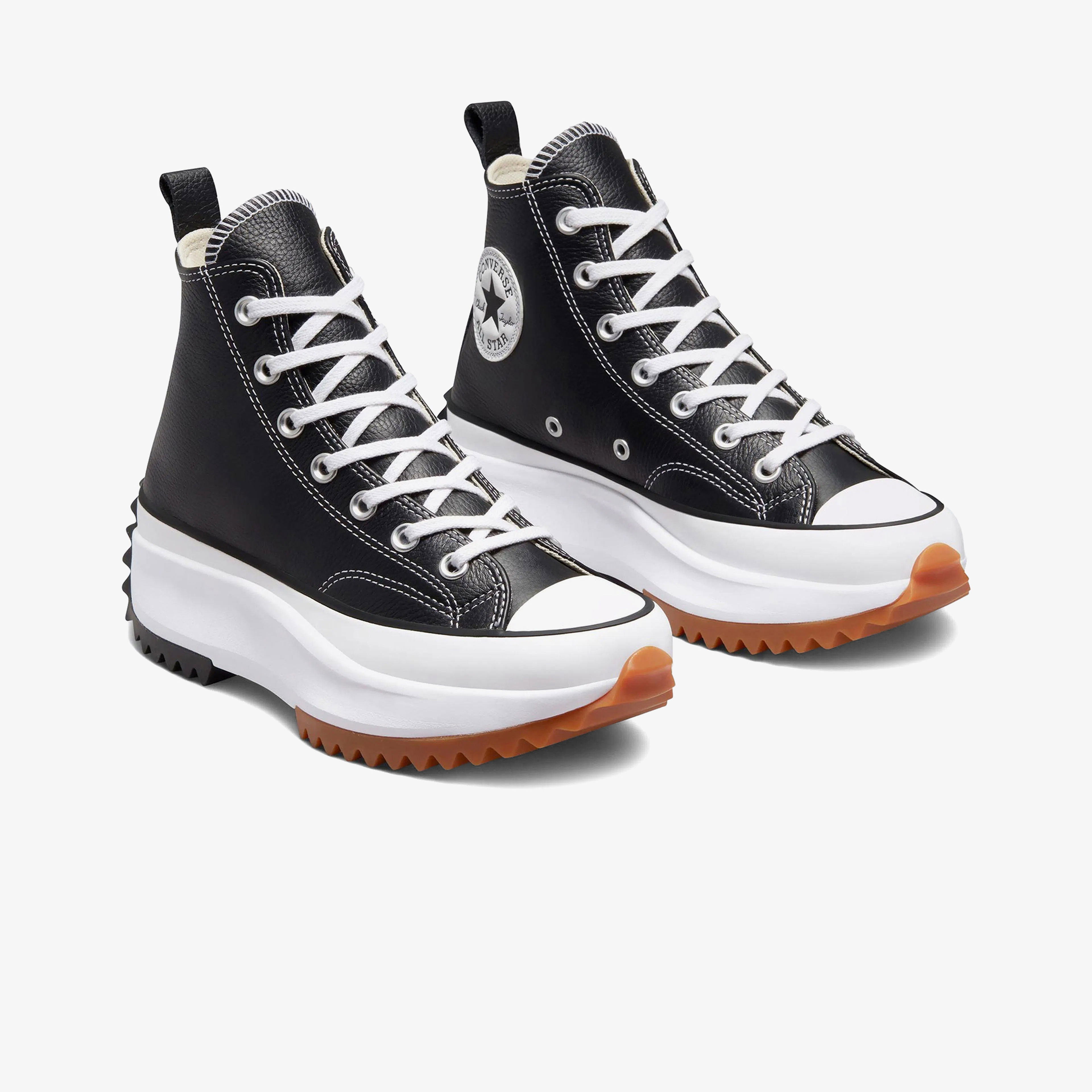 Converse Run Star Hike Platform Foundational Leather Unisex Siyah Sneaker