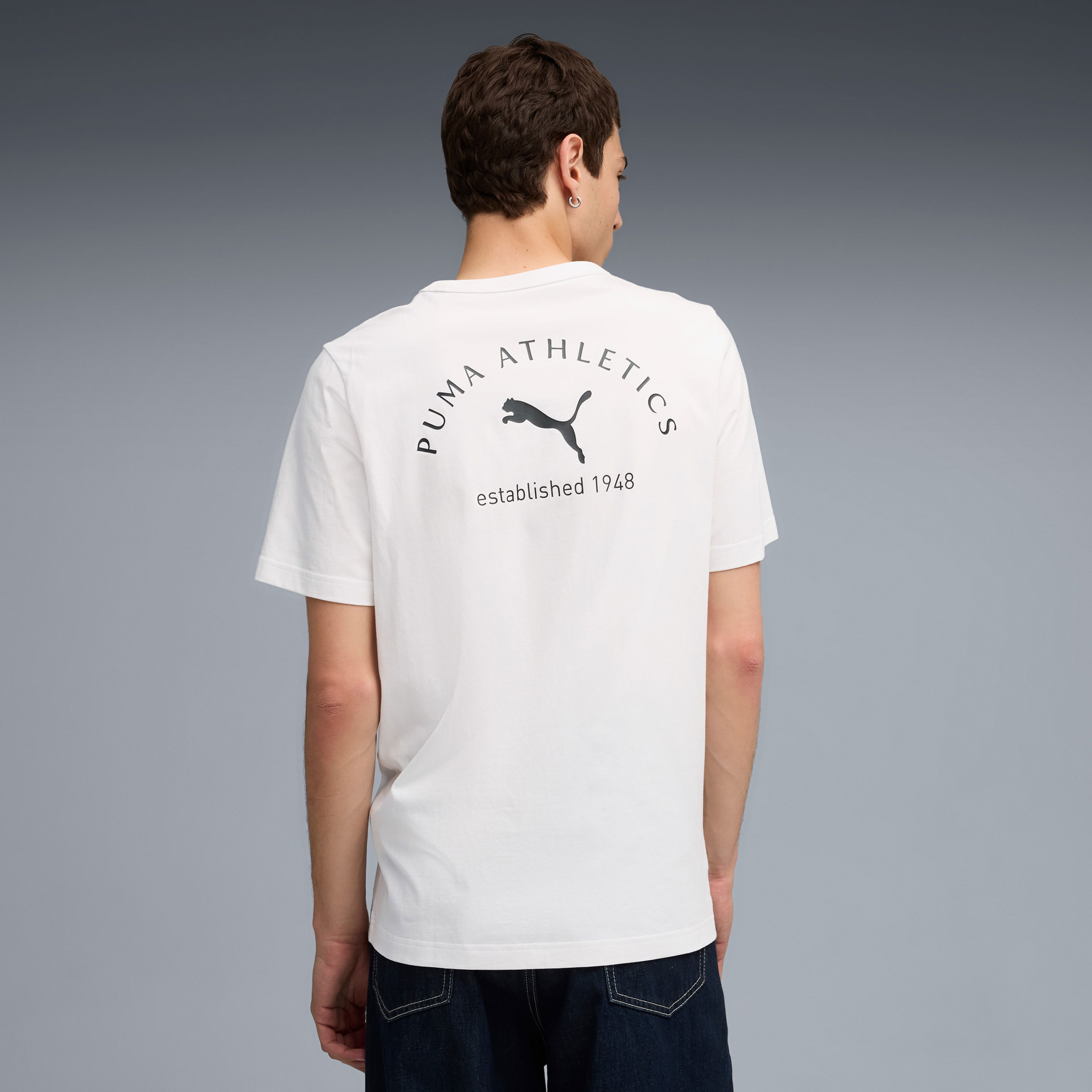 Puma Herren Erkek Beyaz T-Shirt
