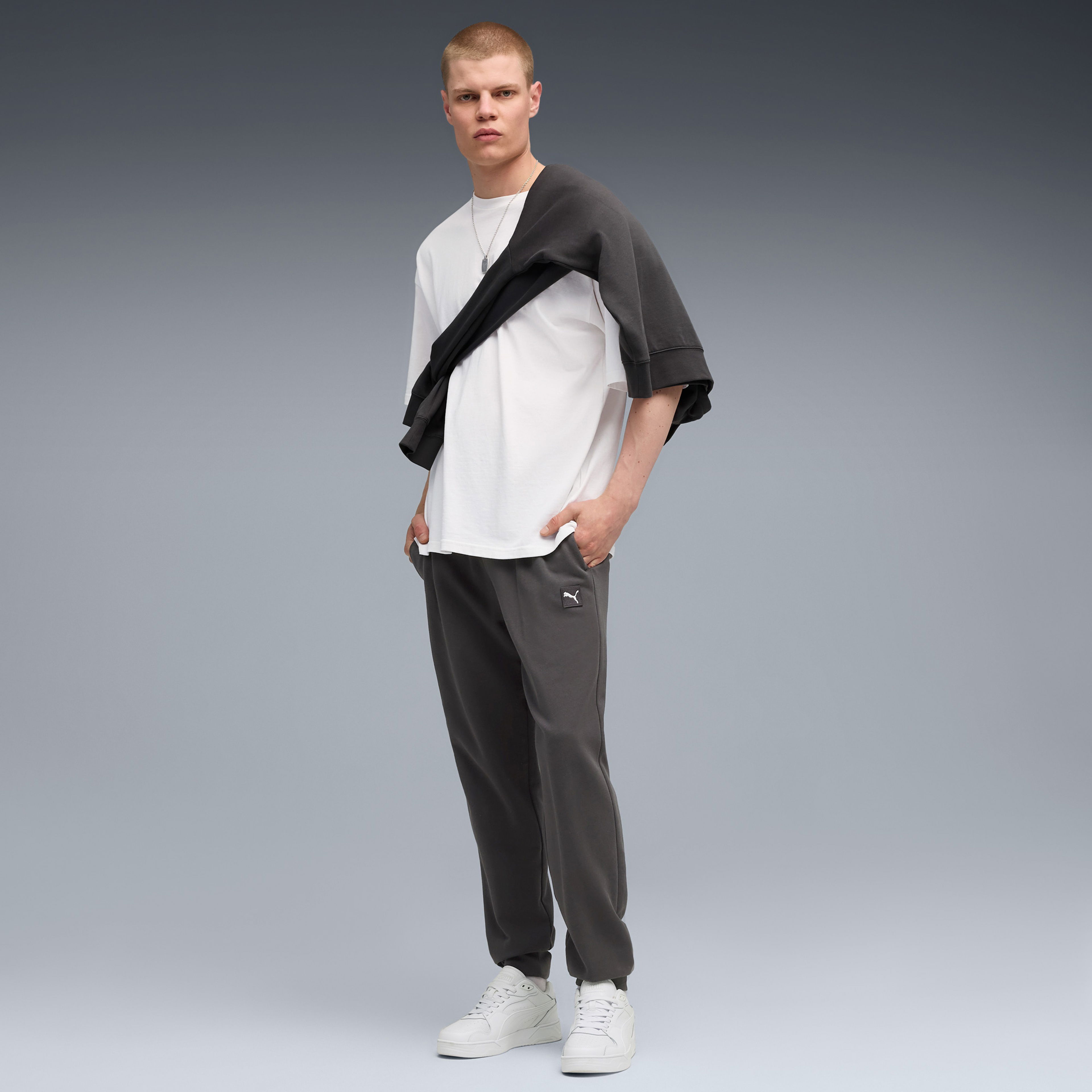 Puma Essentials Elevated Erkek Gri Eşofman Altı