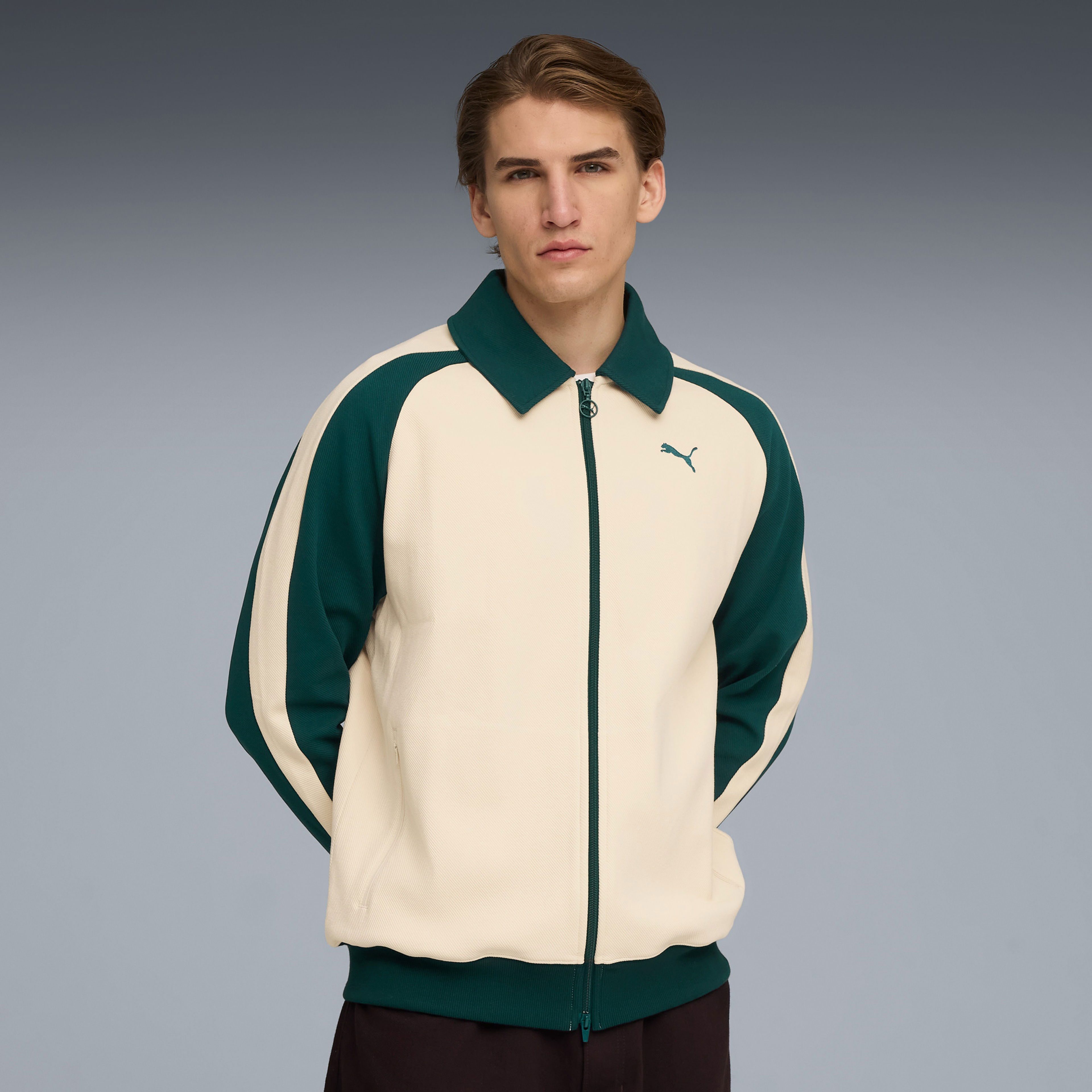 Puma T7 Relaxed Wing Collar Unisex Krem Ceket