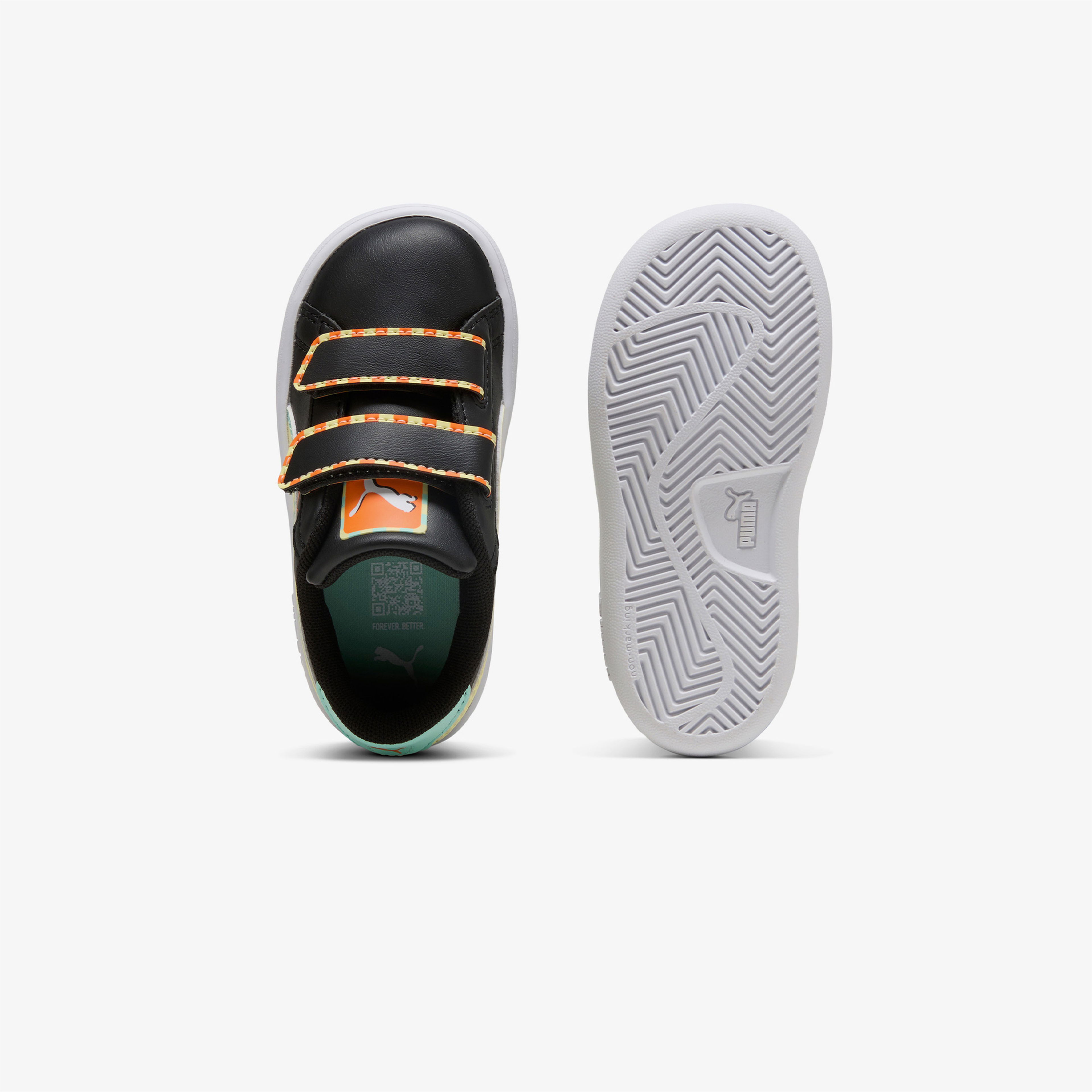 Puma Smash 3.0 Playdate Çocuk Siyah Spor Ayakkabı