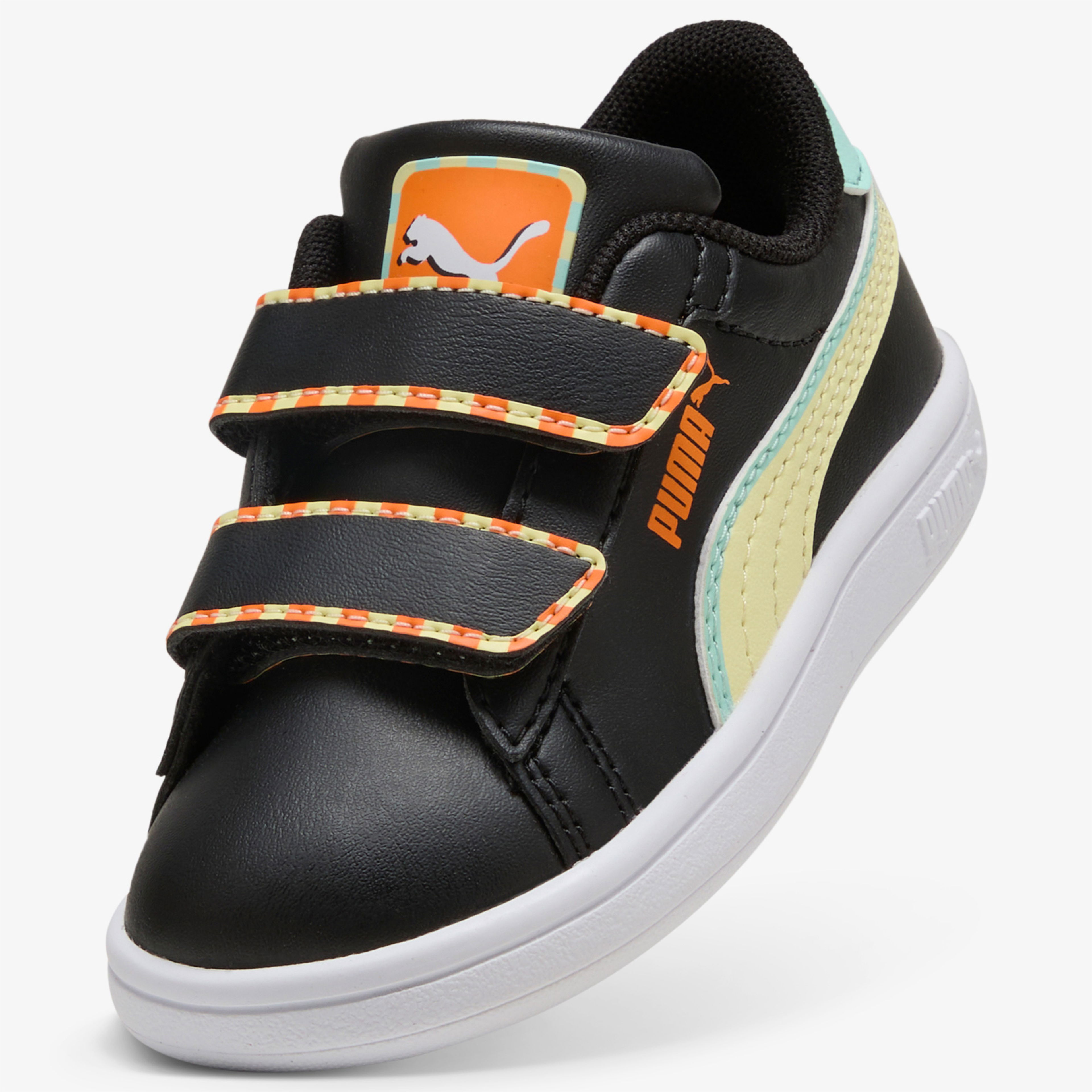 Puma Smash 3.0 Playdate Çocuk Siyah Spor Ayakkabı