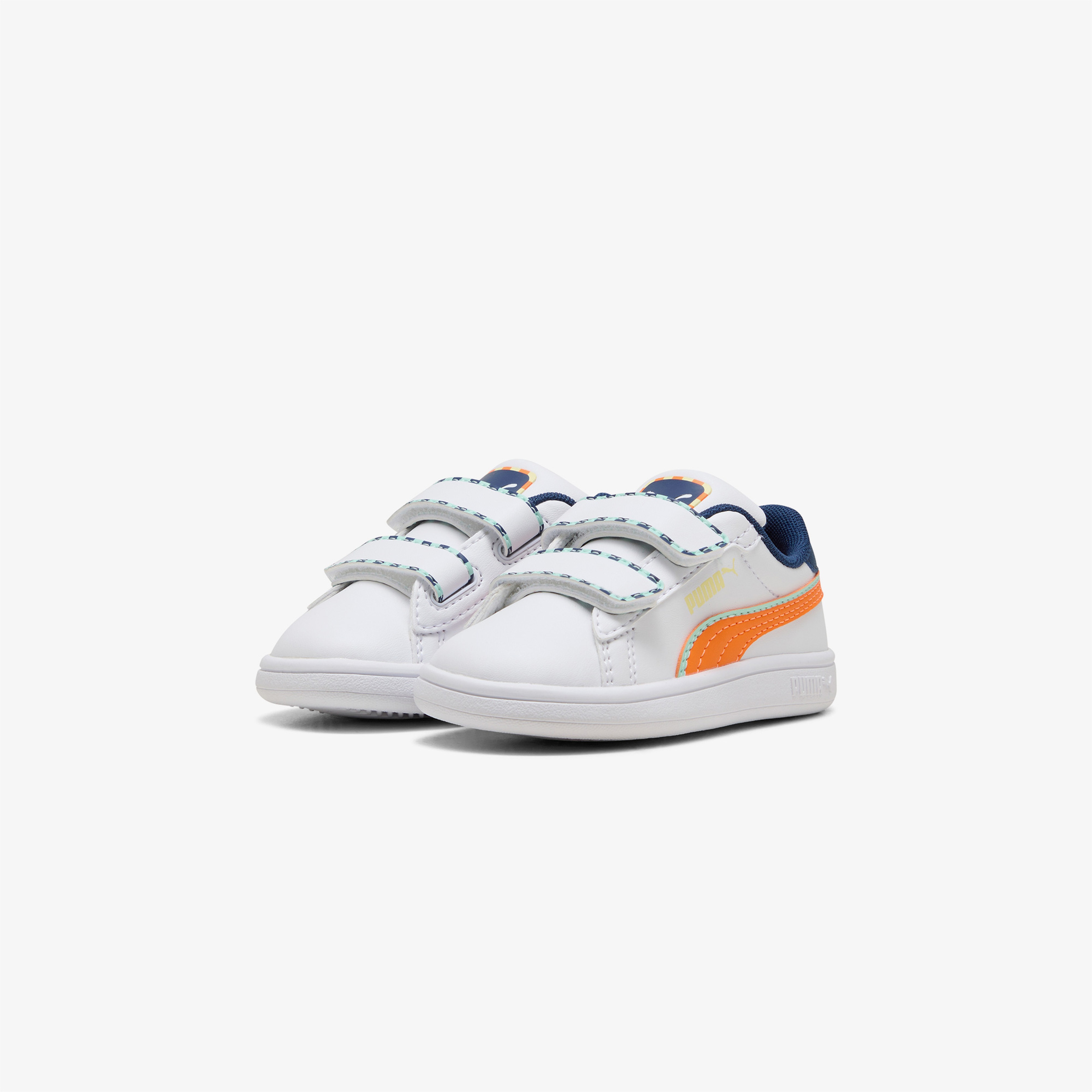 Puma Smash 3.0 Playdate Çocuk Beyaz Spor Ayakkabı