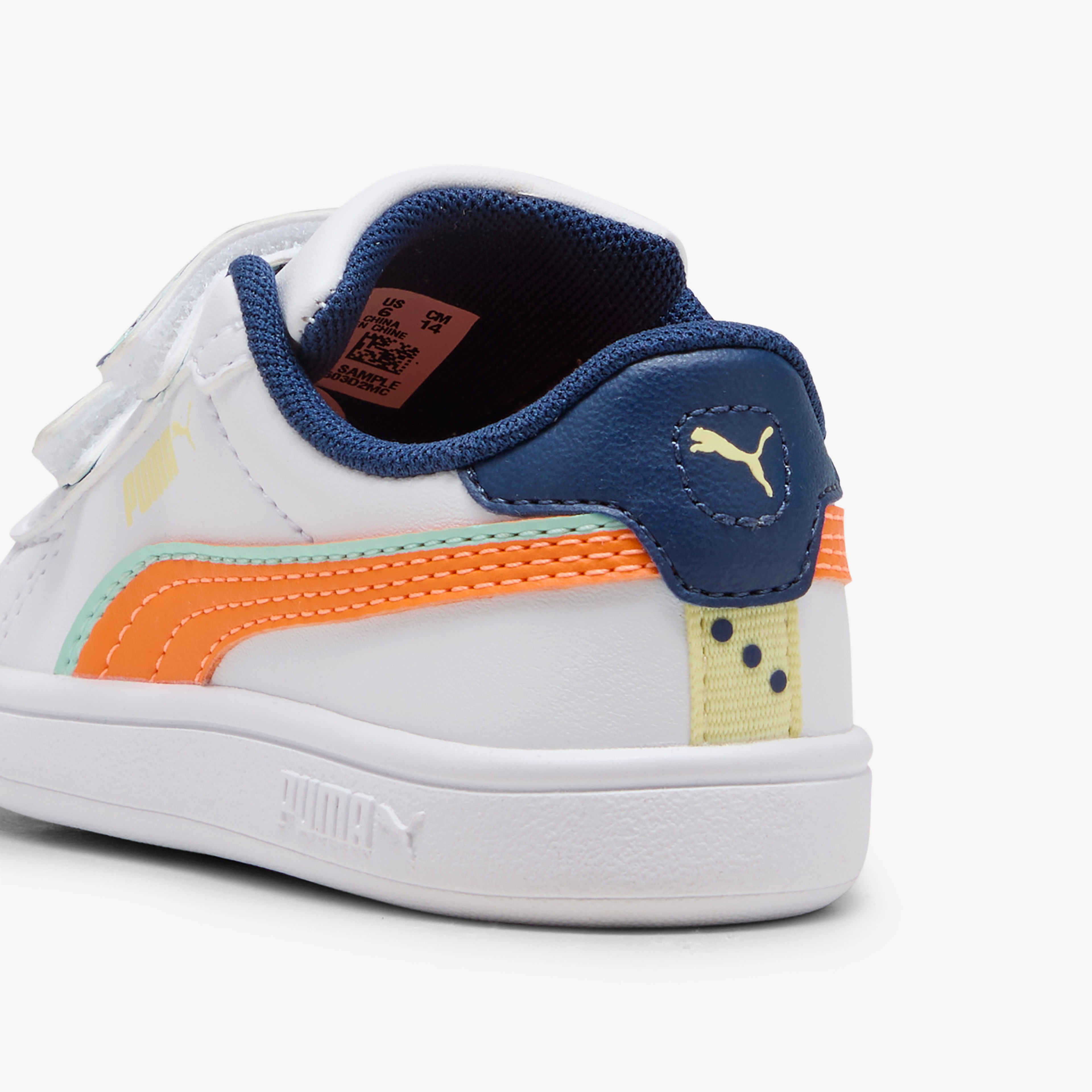 Puma Smash 3.0 Playdate Çocuk Beyaz Spor Ayakkabı