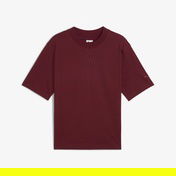 Puma Essentials Graphic Boxy Unisex Bordo T-Shirt