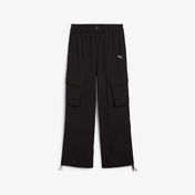 Puma Wardrobe Essentials Relaxed Kadın Siyah Eşofman Altı