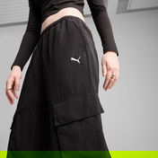 Puma Wardrobe Essentials Relaxed Kadın Siyah Eşofman Altı