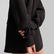 Puma Wardrobe Essentials Relaxed Kadın Siyah Sweatshirt