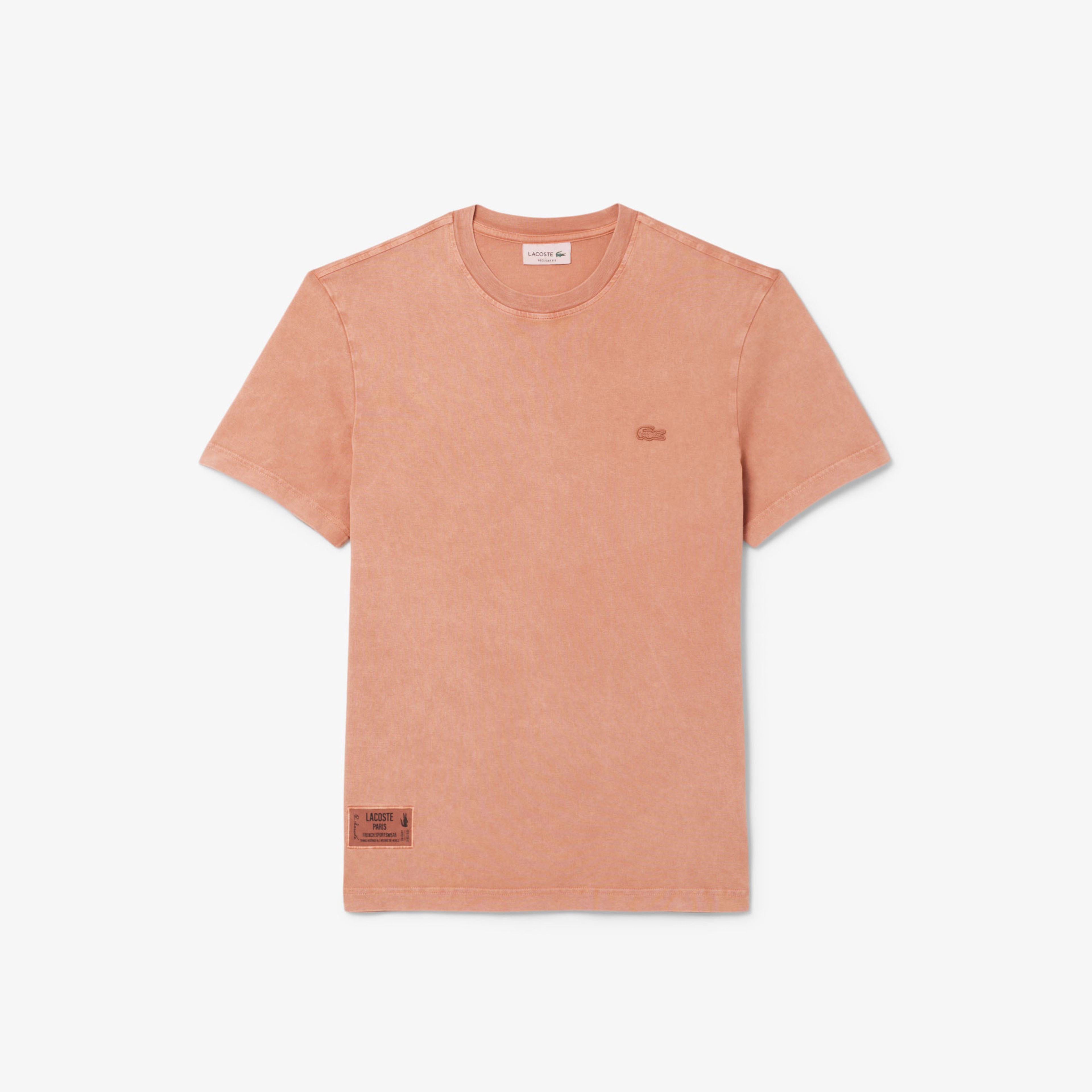 Lacoste Erkek Regular Fit Bisiklet Yaka Kahverengi T-Shirt