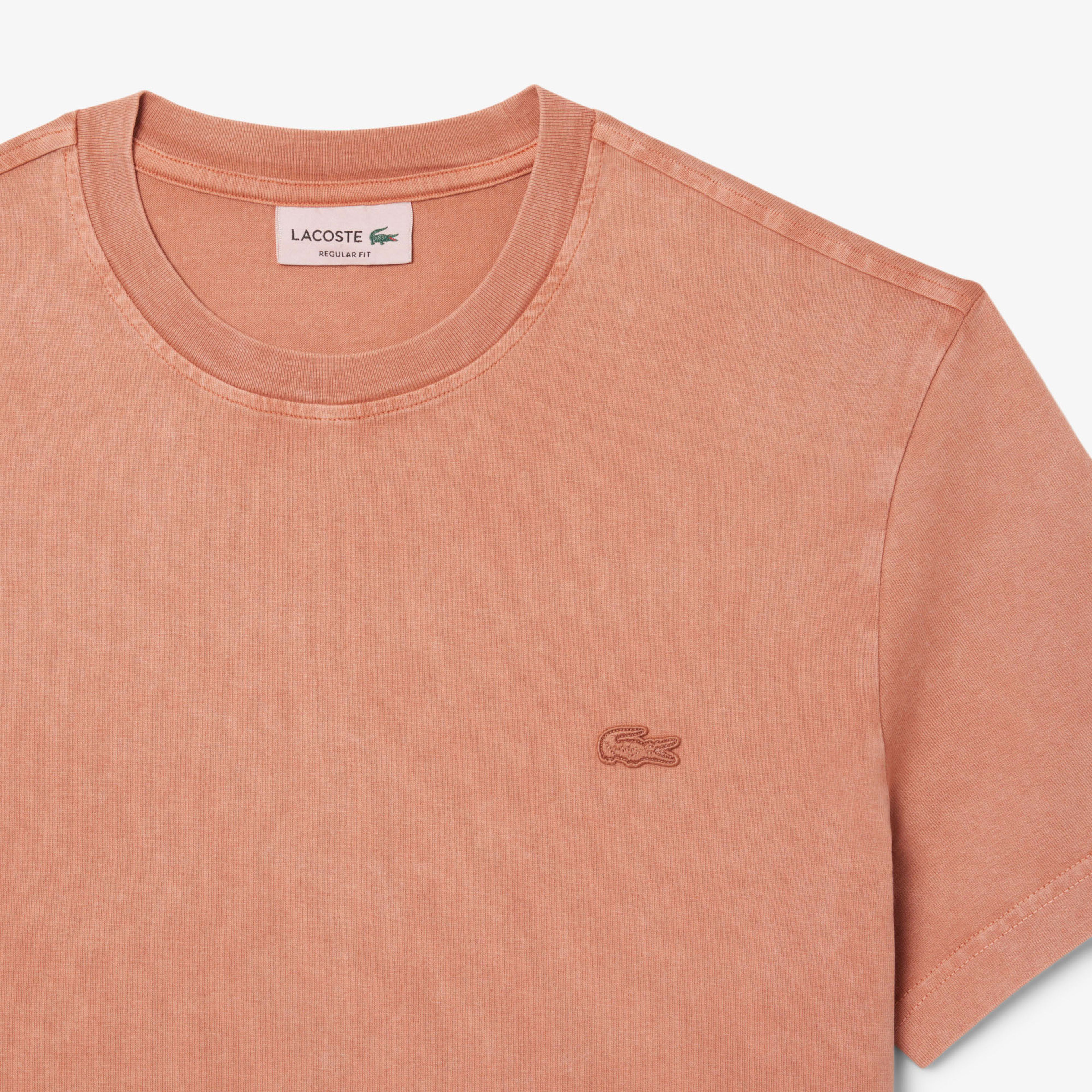 Lacoste Erkek Regular Fit Bisiklet Yaka Kahverengi T-Shirt