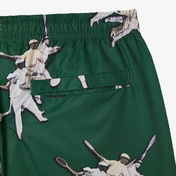 Lacoste Erkek Regular Fit Desenli Yeşil Mayo