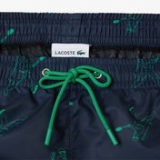 Lacoste Erkek Regular Fit Desenli Lacivert Mayo