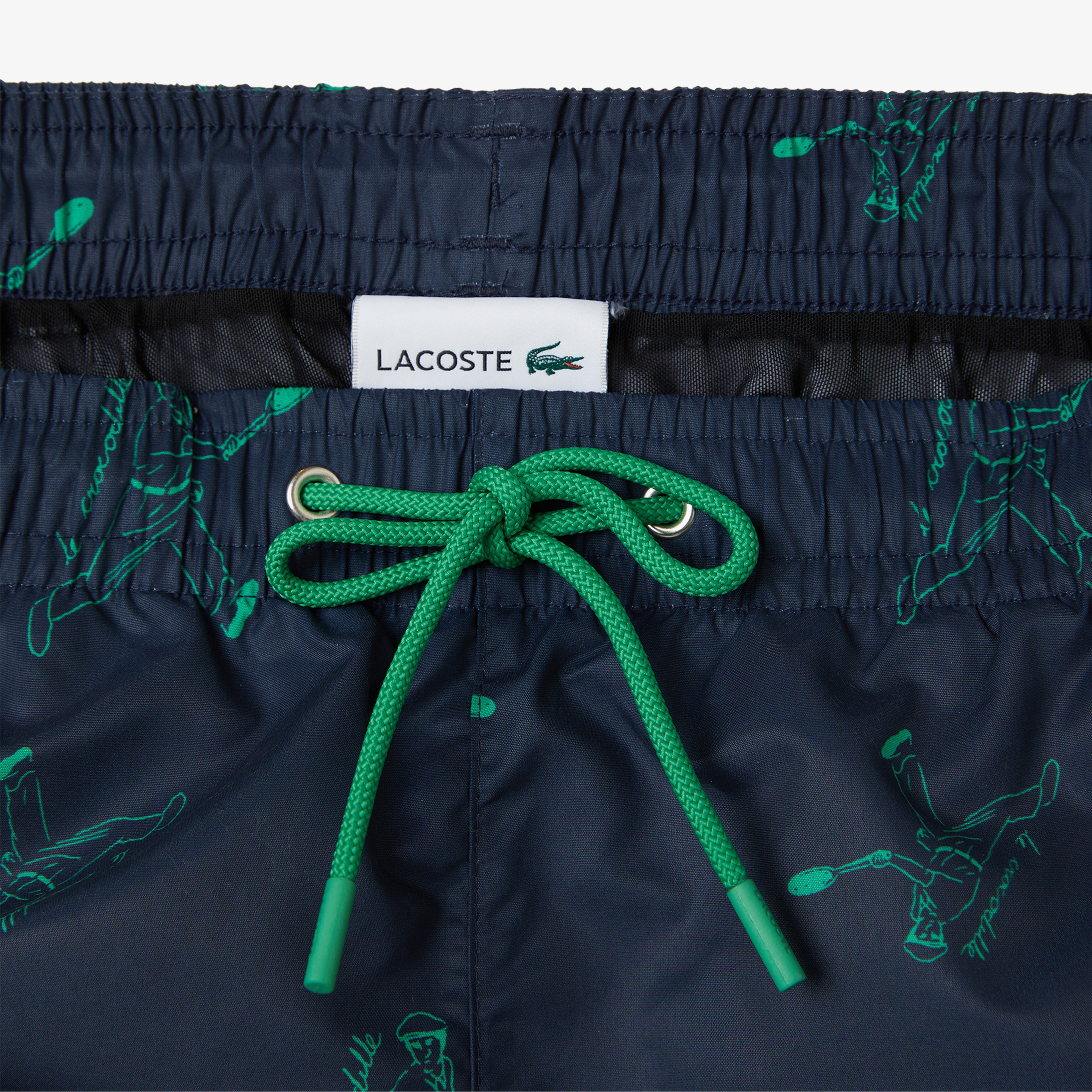 Lacoste Erkek Regular Fit Desenli Lacivert Mayo