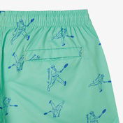 Lacoste Erkek Regular Fit Desenli Yeşil Mayo