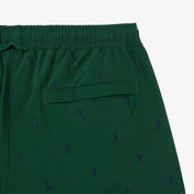 Lacoste Erkek Regular Fit Desenli Yeşil Mayo
