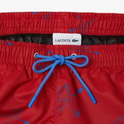 Lacoste Erkek Regular Fit Desenli Kırmızı Mayo