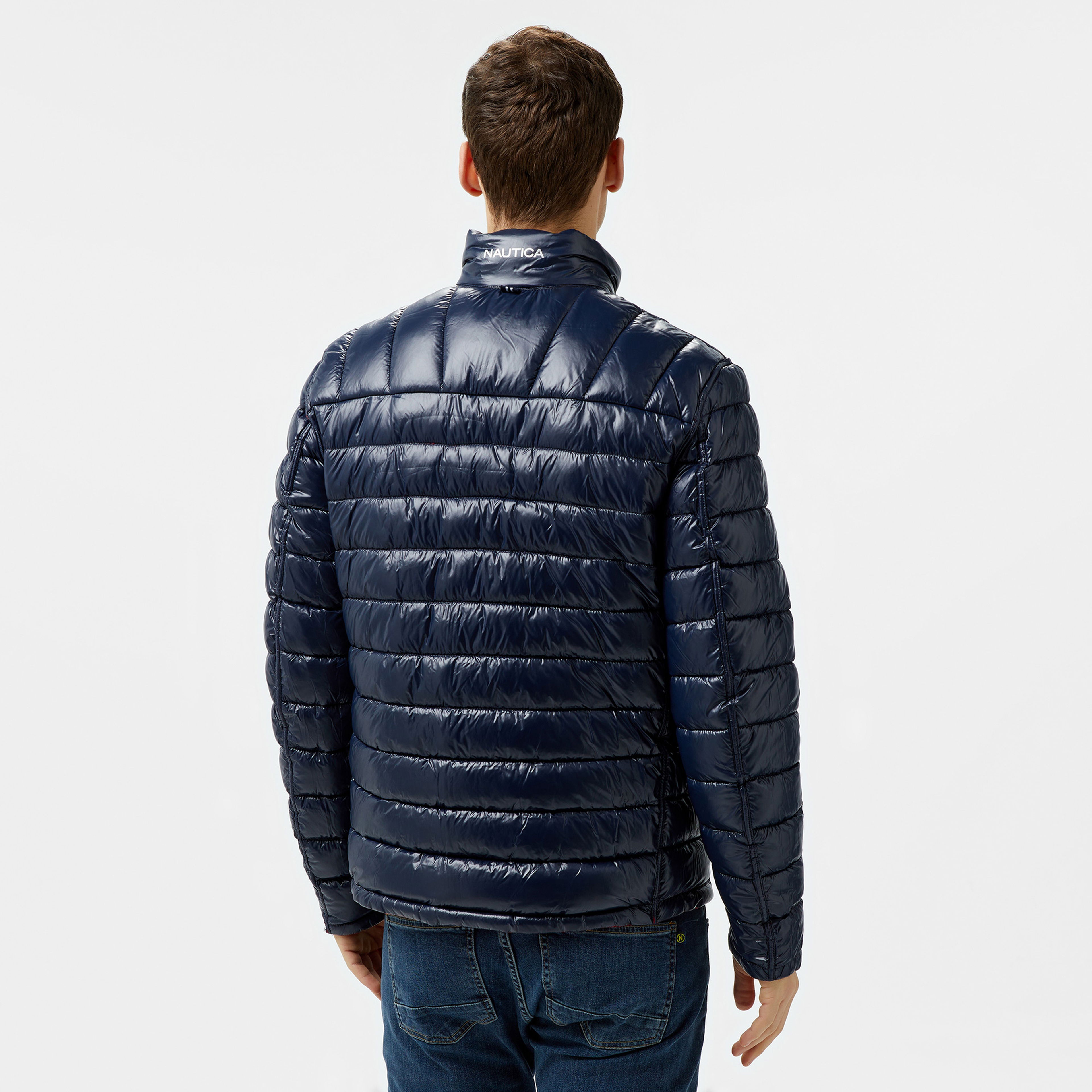 Nautica Erkek Kırmızı/Lacivert Çift Taraflı Mont