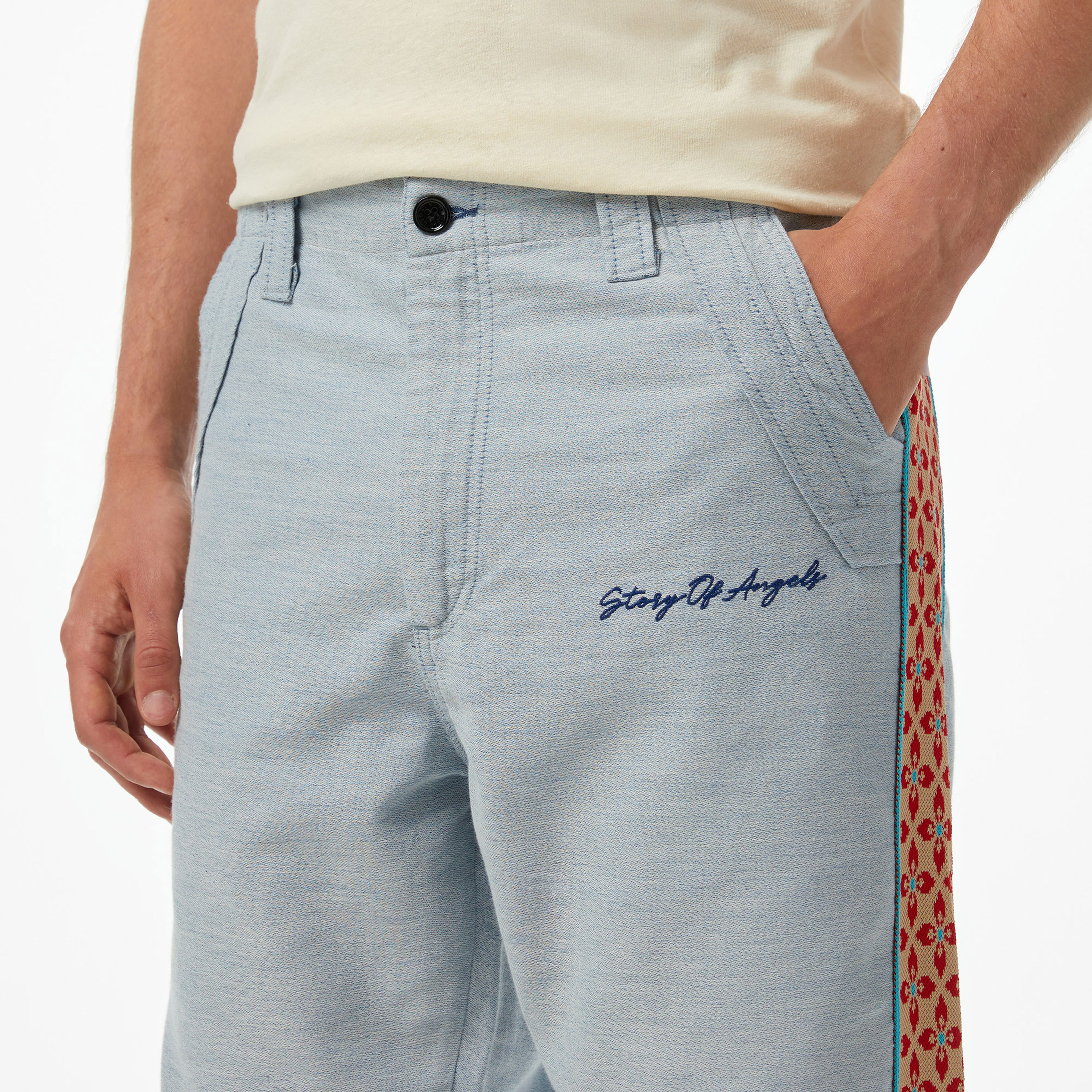 Story of Angel Denim Dream Palazzo Erkek Mavi Pantolon