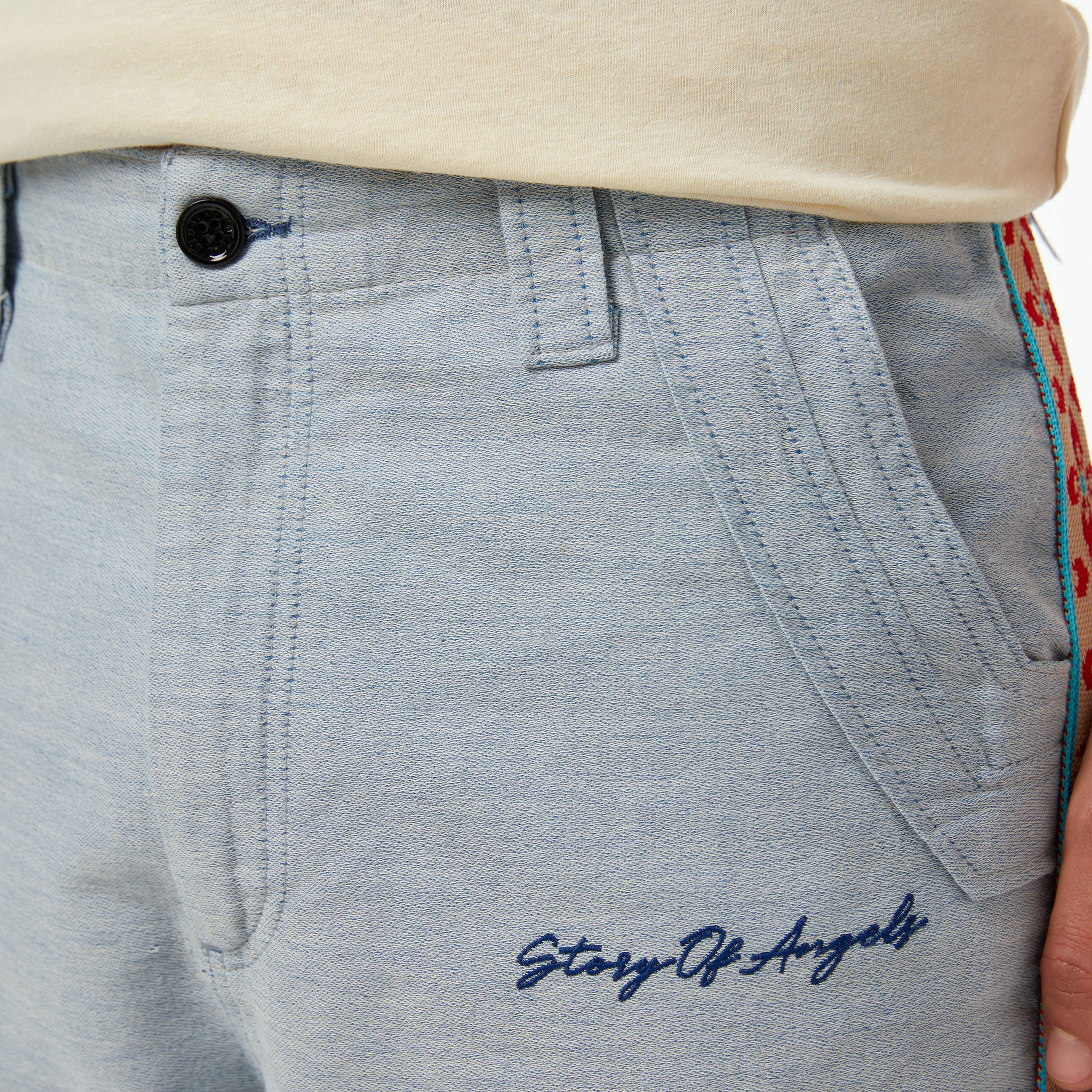 Story of Angel Denim Dream Palazzo Erkek Mavi Pantolon