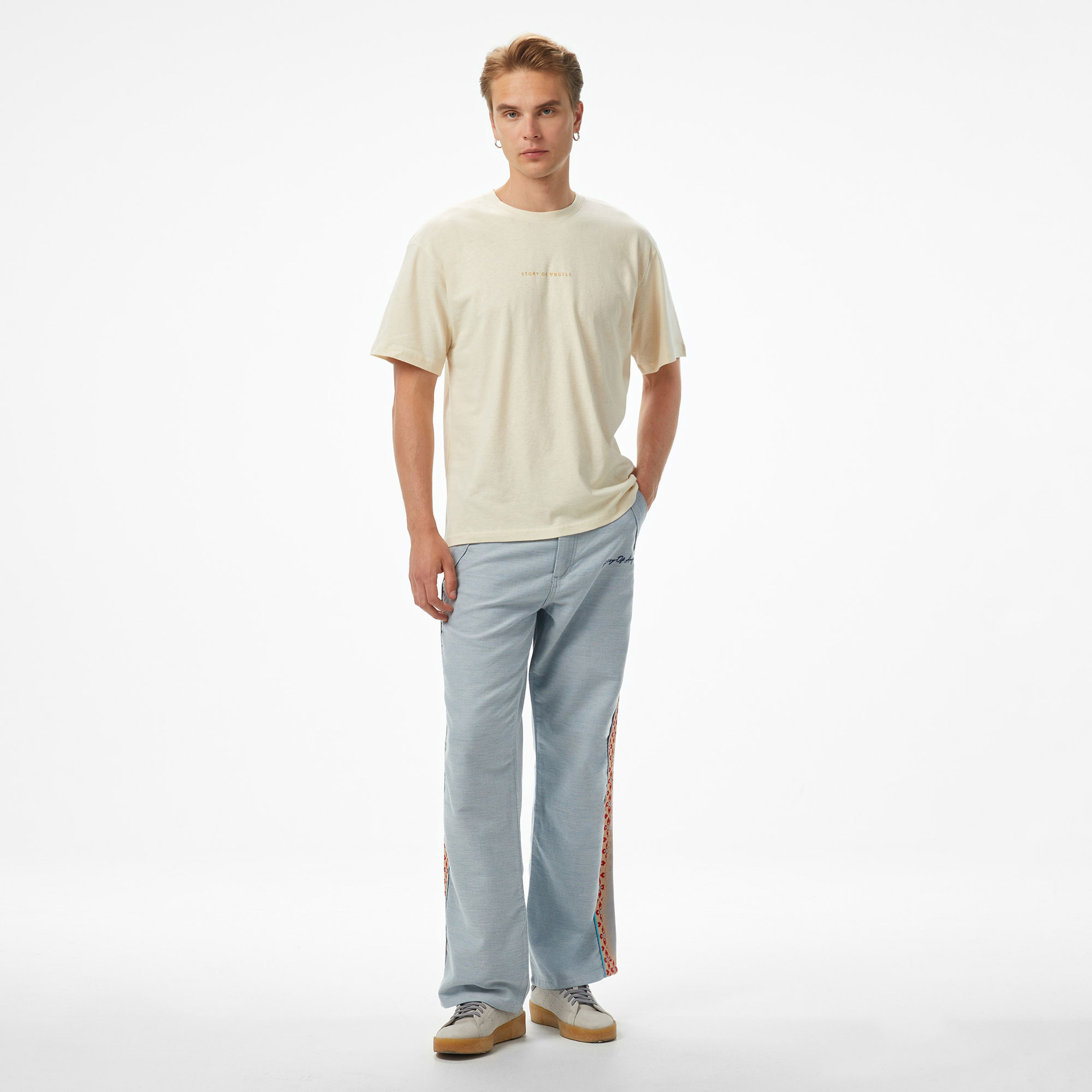 Story of Angel Denim Dream Palazzo Erkek Mavi Pantolon
