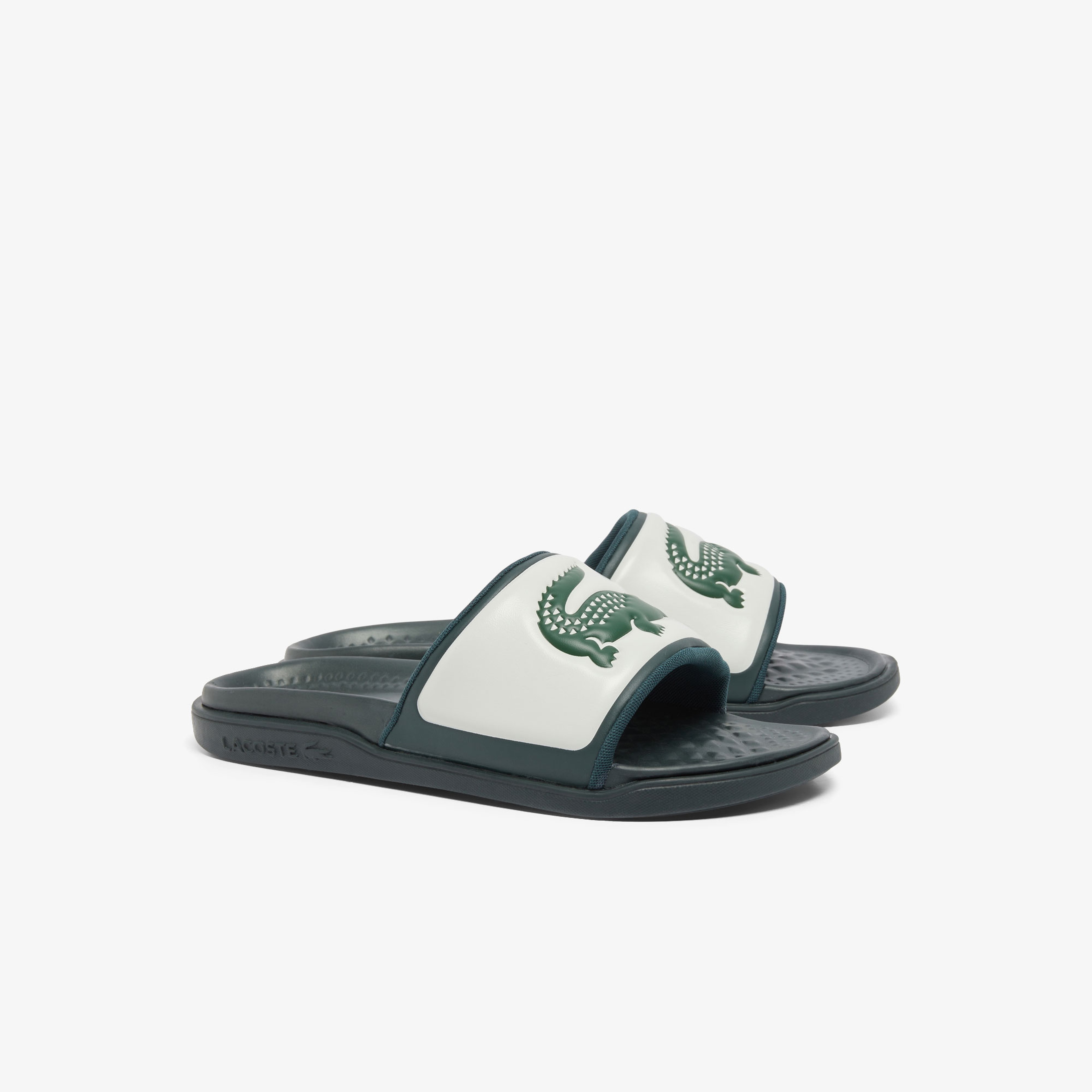 Lacoste Serve Slide Dual Erkek Yeşil Terlik