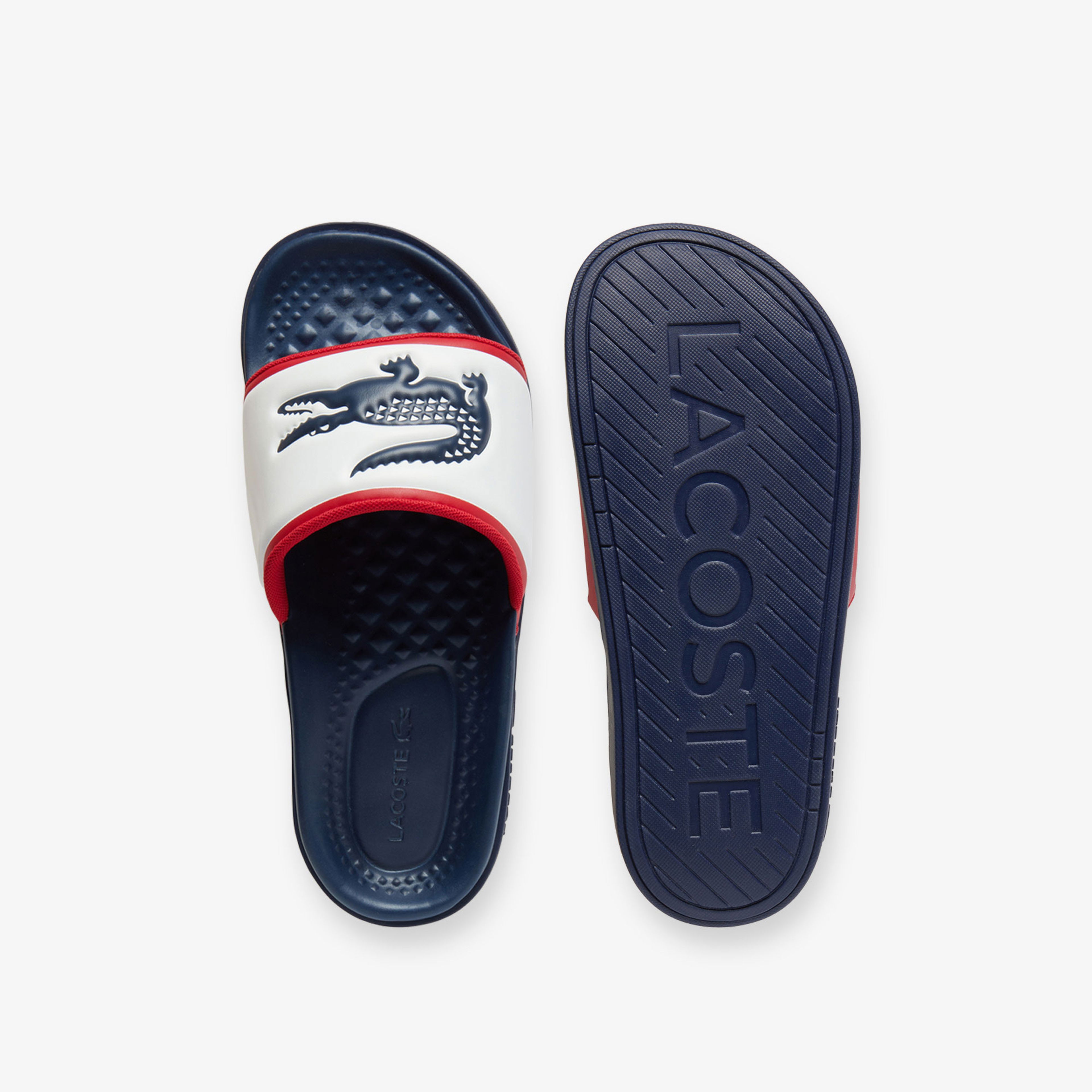 Lacoste Serve Slide Dual Erkek Lacivert Terlik