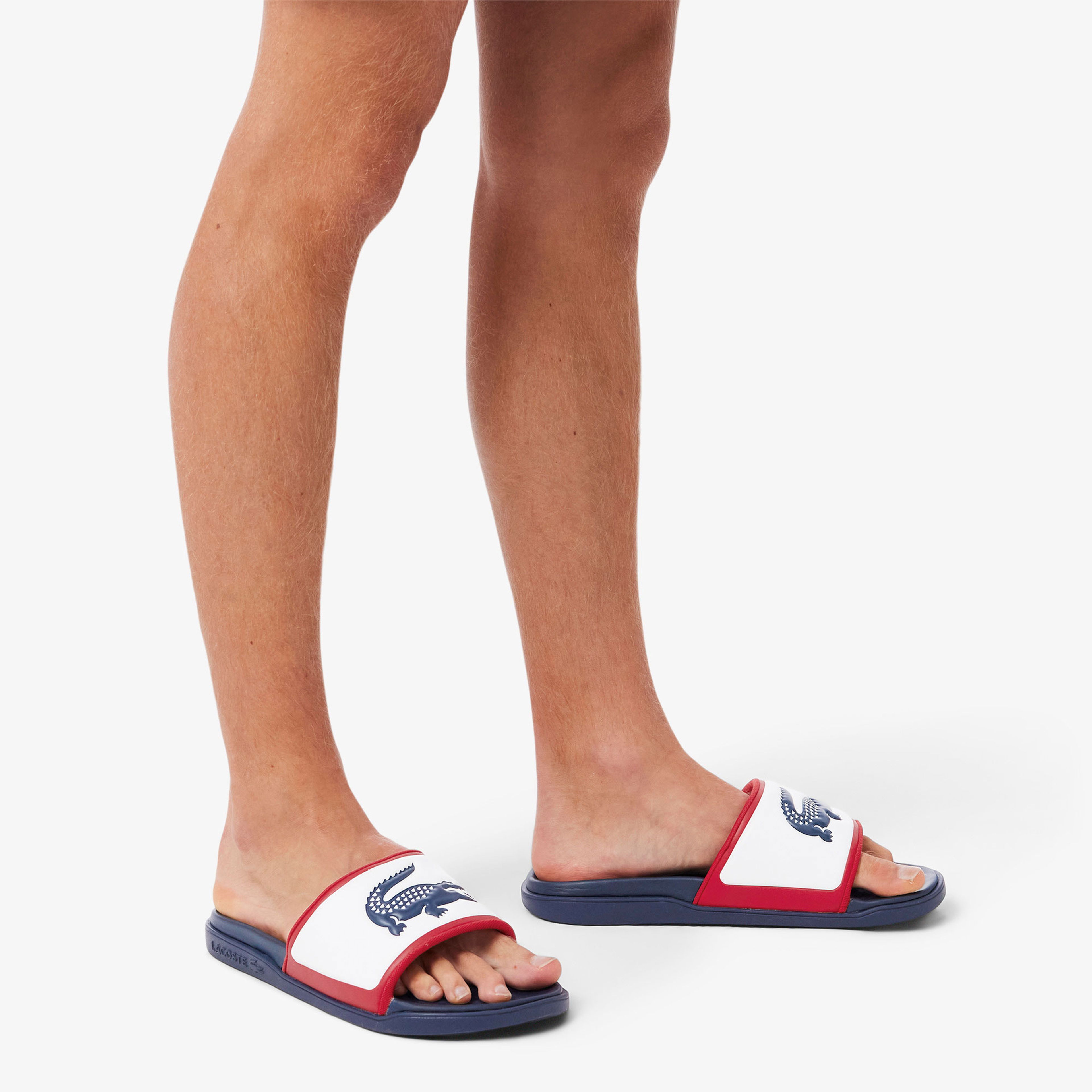 Lacoste Serve Slide Dual Erkek Lacivert Terlik