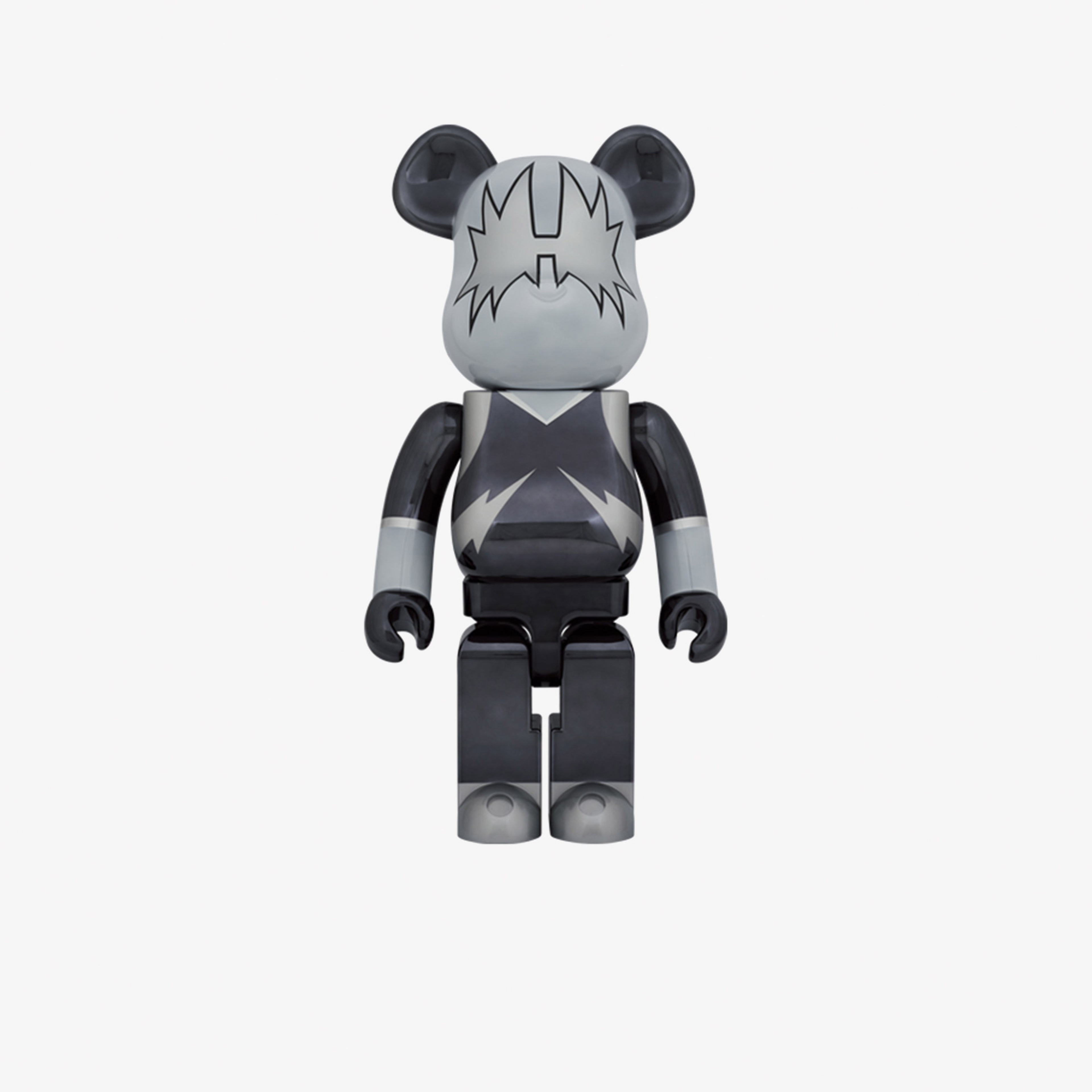 Bearbrick Kiss Space Man Chrome 1000% Renkli Figür
